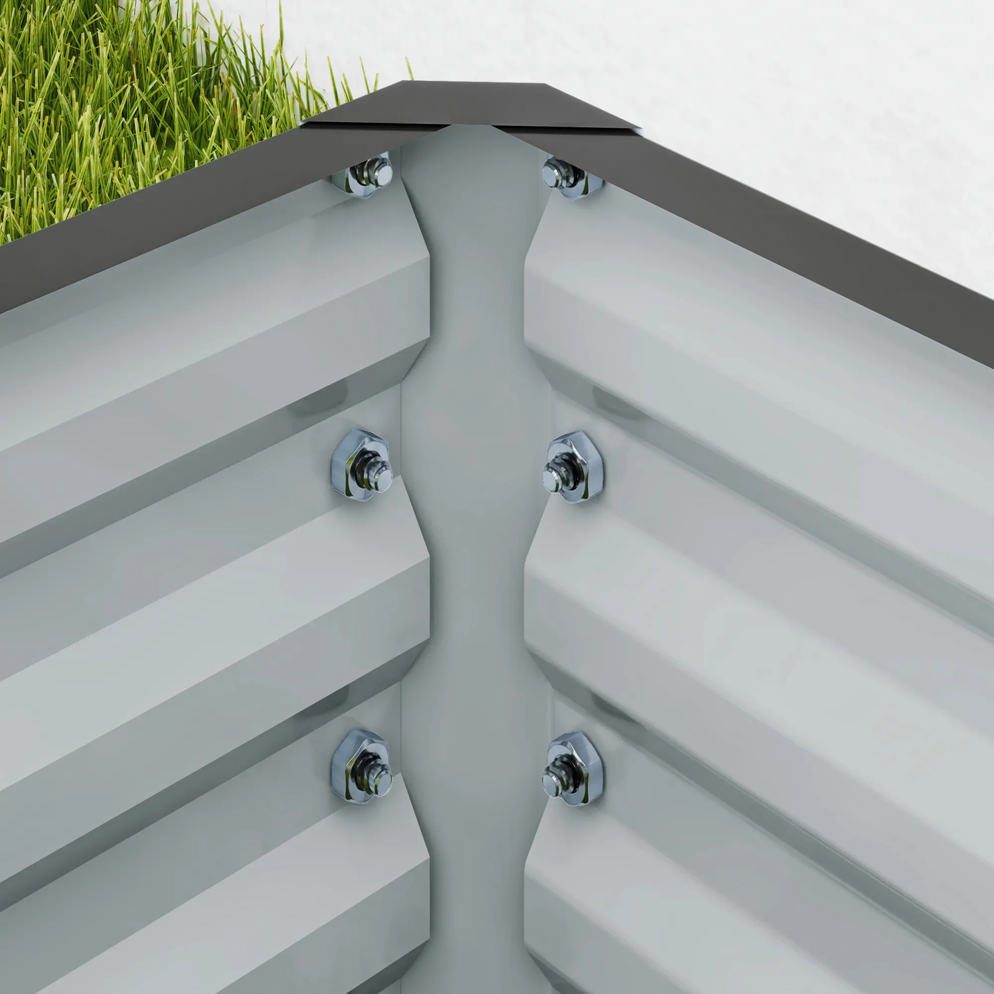 Galvanized Raised Garden Beds, Outdoor Planter Box, Set of 2, Light Grey - Image 10
