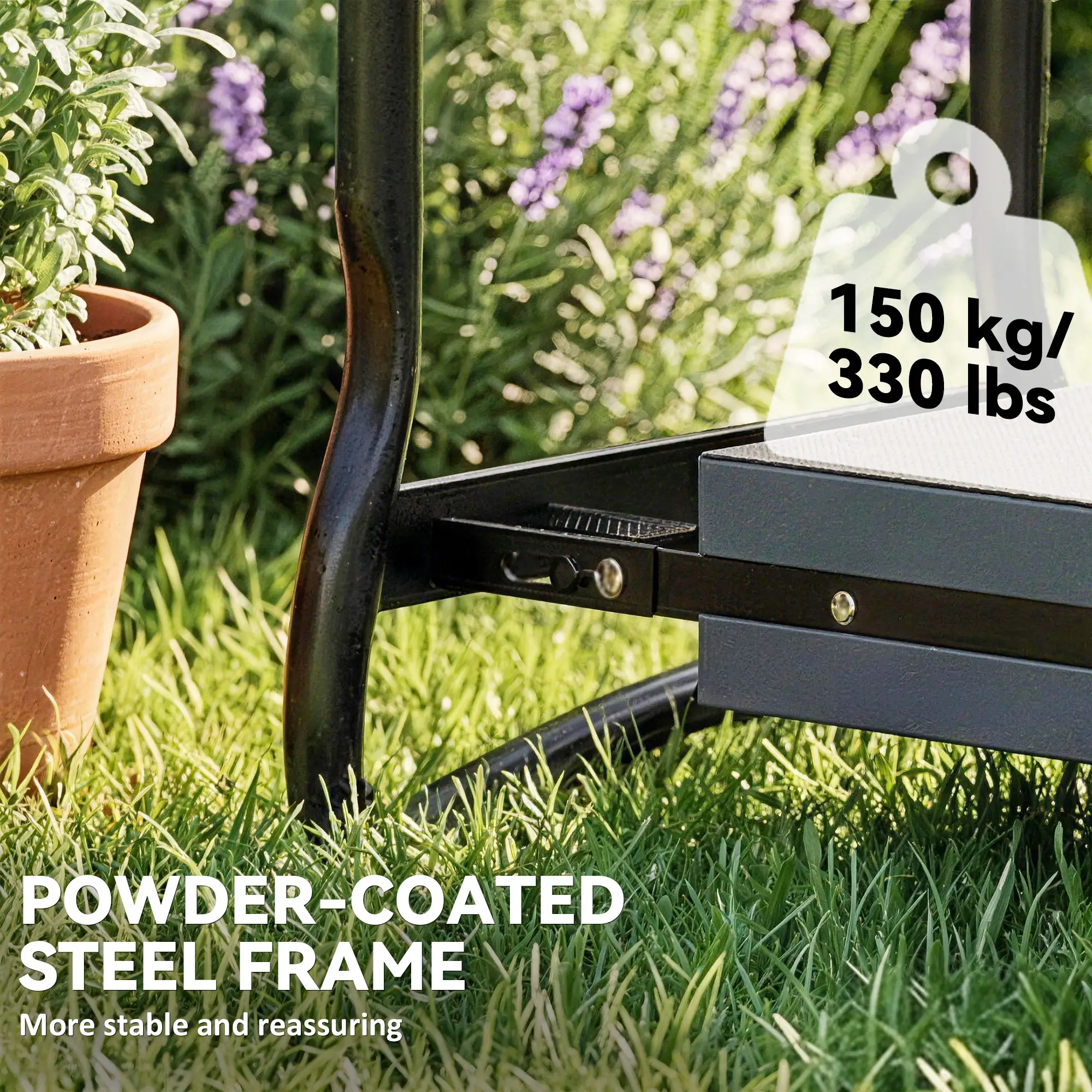 Garden Kneeler And Seat, 330lbs Heavy Duty Gardening Stool - Image 6