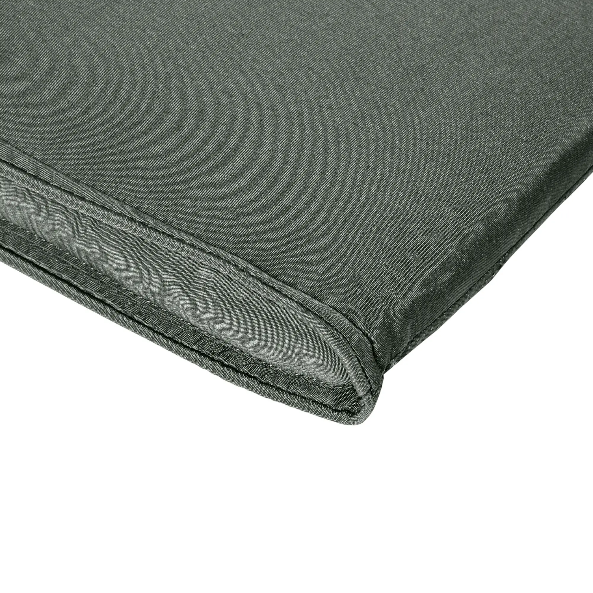 Garden Lounger Chair Cushion, Deep Seat Patio, Thick Padded, Headrest, Removable Cover, Grey - Image 11