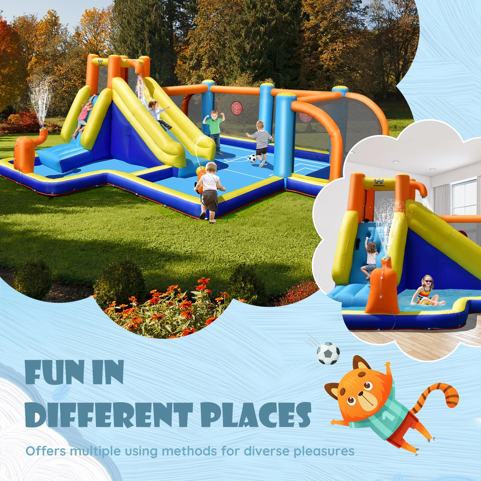 Giant Inflatable Water Slide, 735W Blower - Image 6