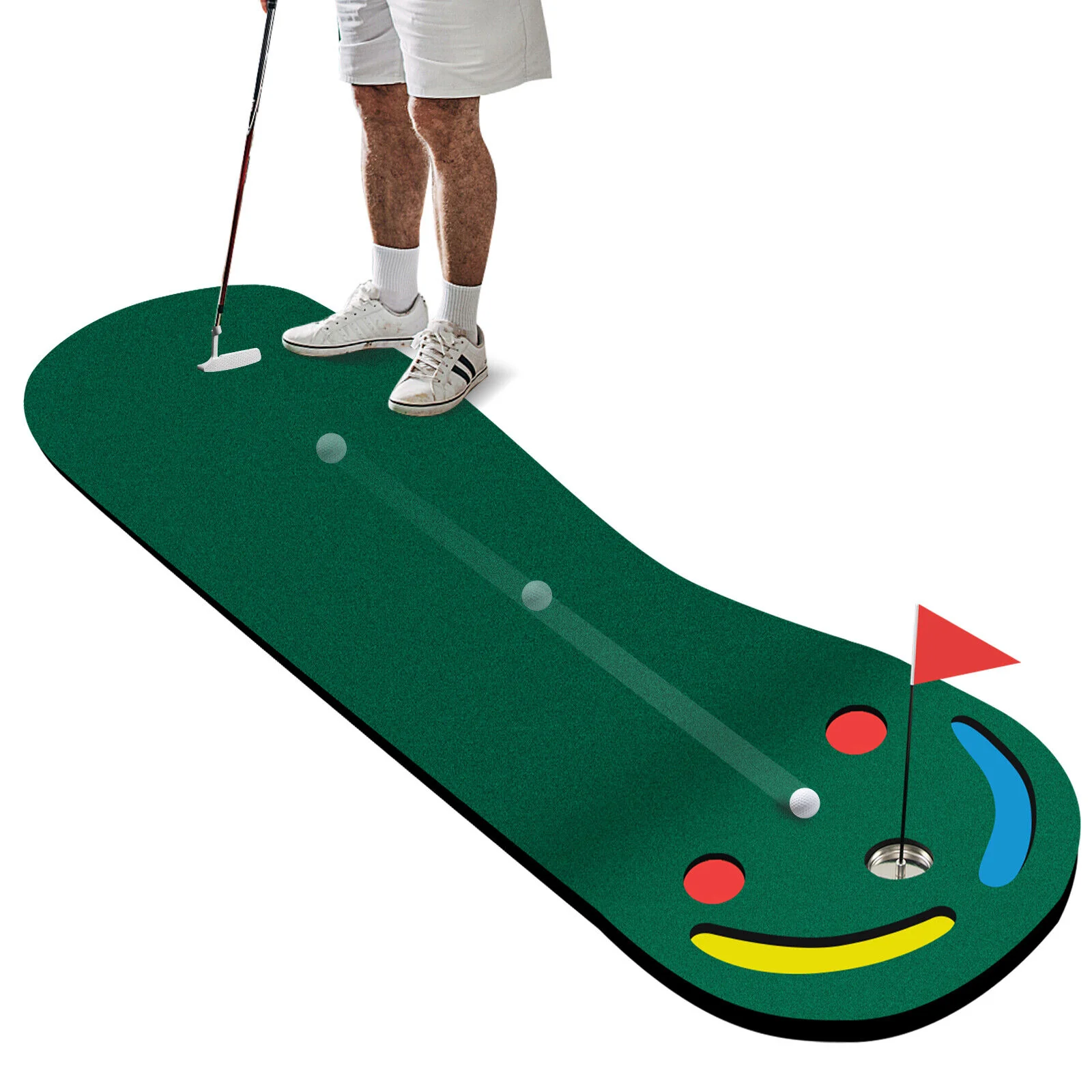 Golf Putting Green Set, Indoor Outdoor, Green