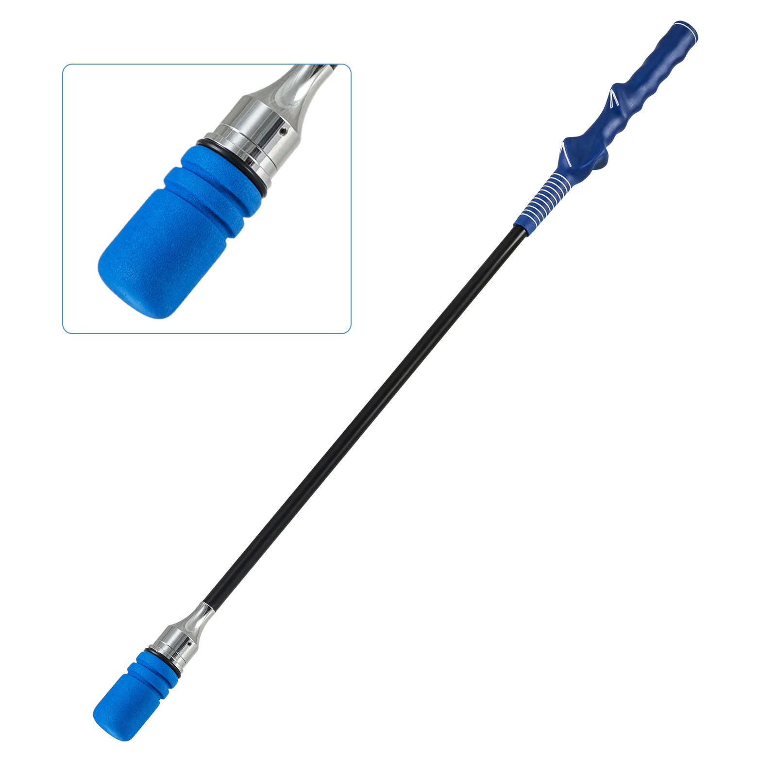 Golf Swing Trainer Click Stick Swing Training Aid for Speed Flexibility Balance, Blue - Image 4