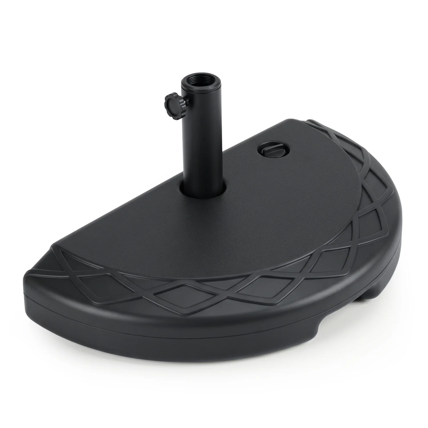 Half Round Patio Umbrella Base, 44 Lbs, Fillable