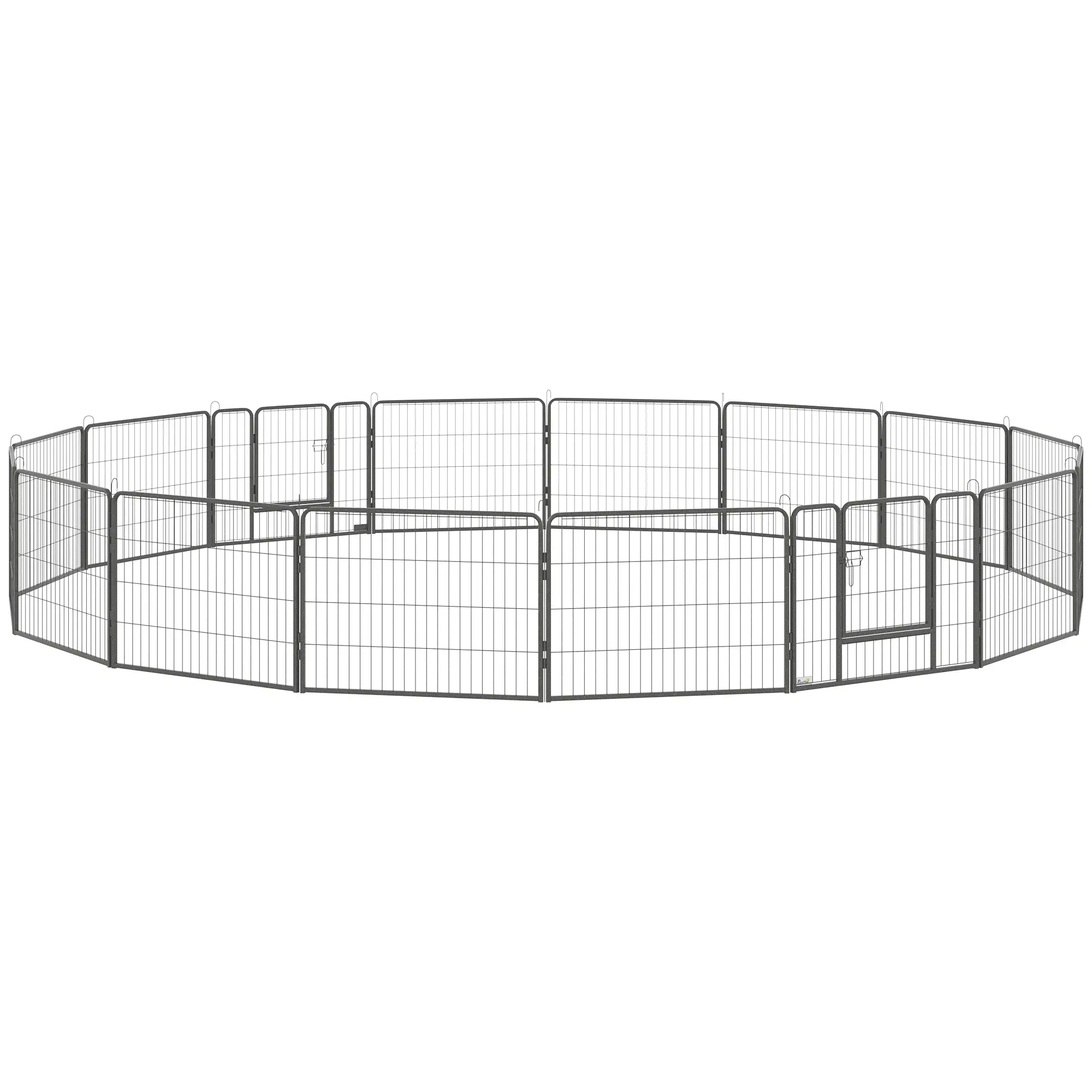 Heavy Duty Dog Playpen, 16 Panels, 2 Doors, 23.5" Height - Image 11