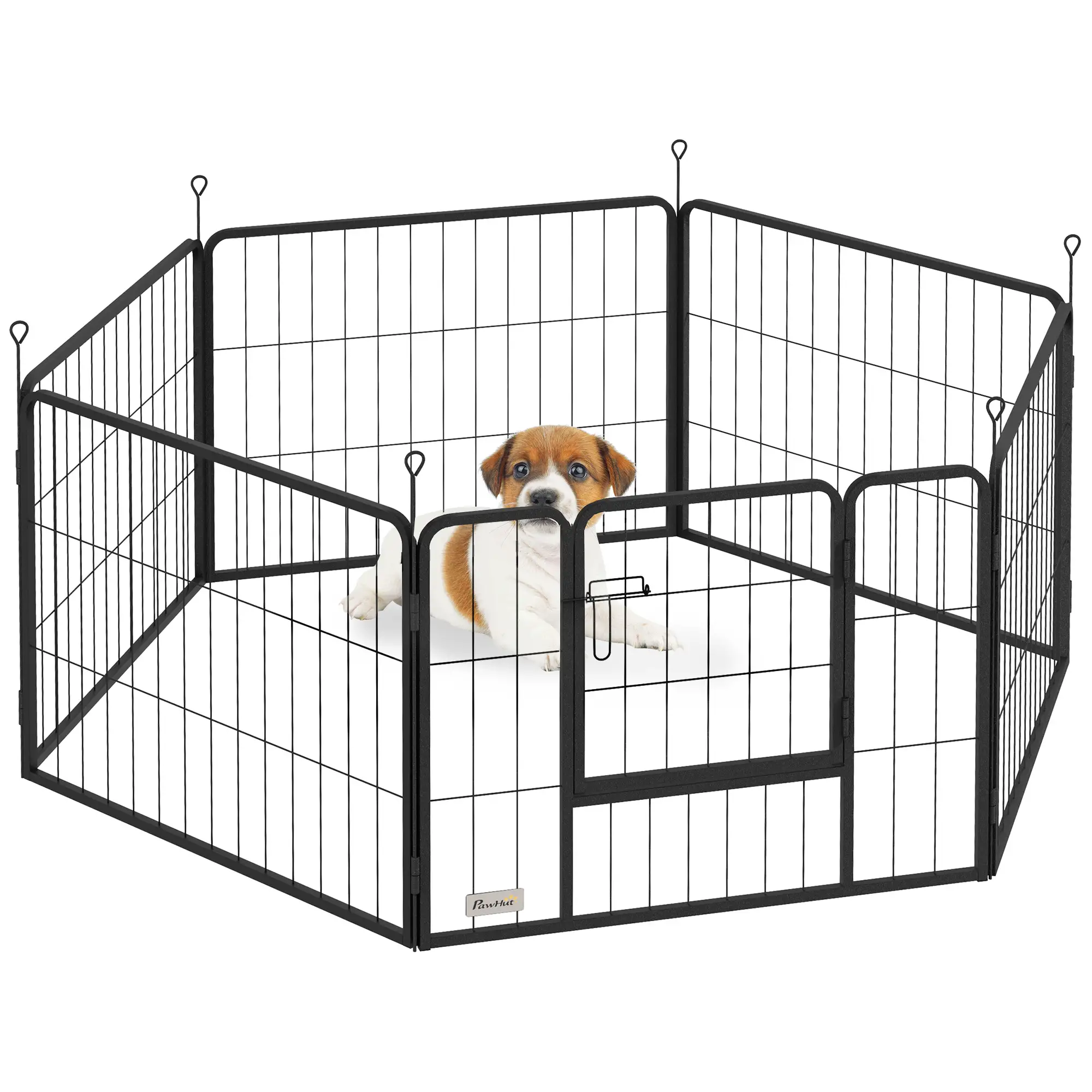 Heavy Duty Dog Playpen, 6 Panels, 23.5"H, Small Dogs - Image 11