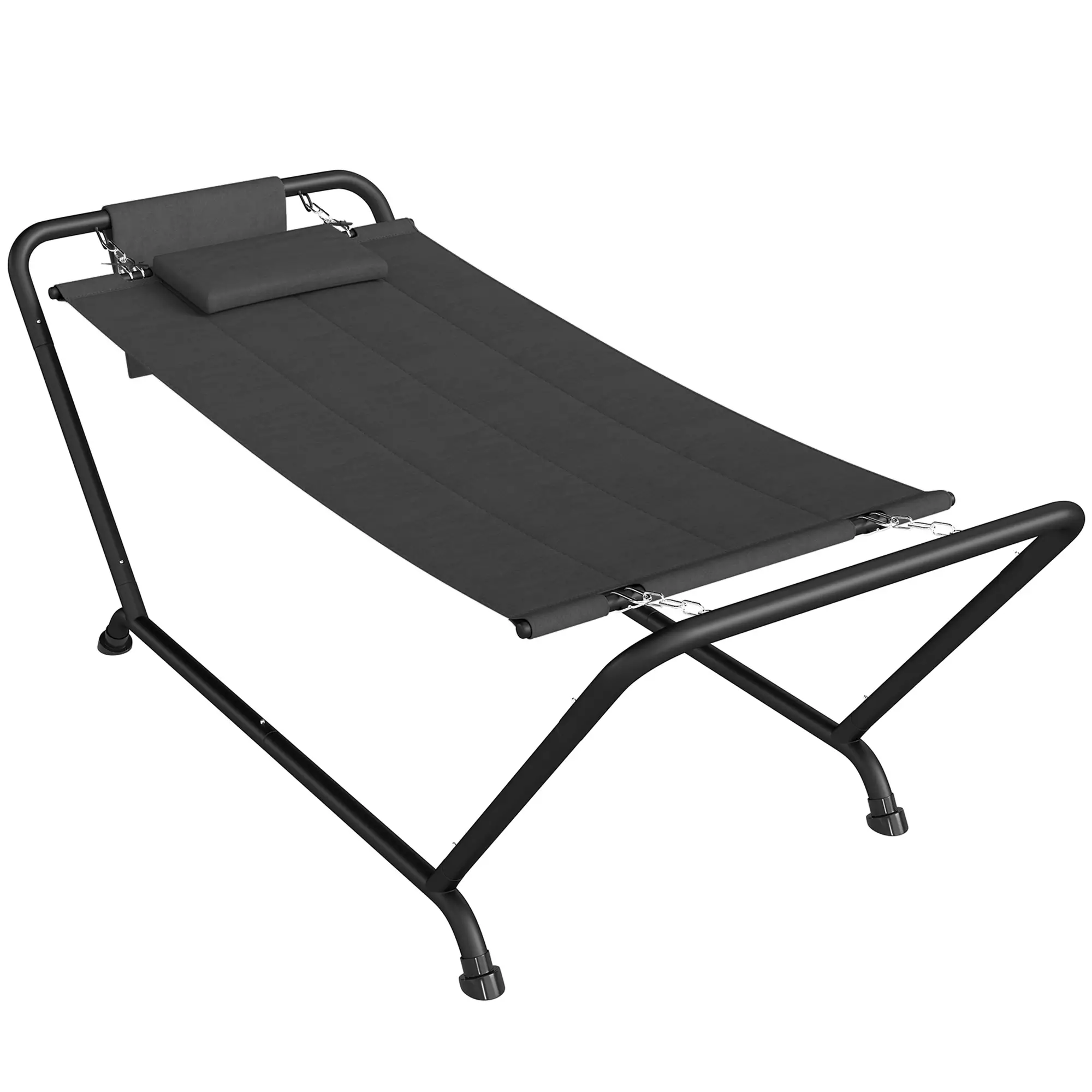 Heavy Duty Freestanding Outdoor Hammock, Dark Grey