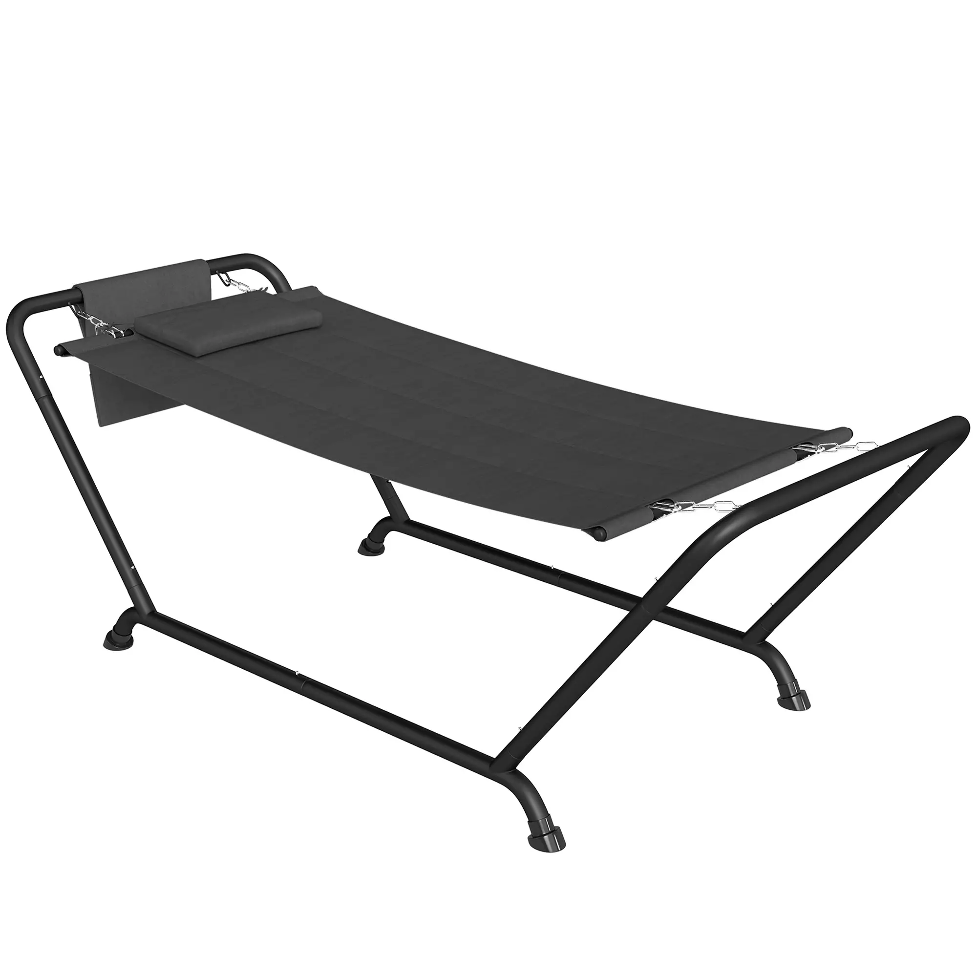 Heavy Duty Freestanding Outdoor Hammock, Dark Grey - Image 11