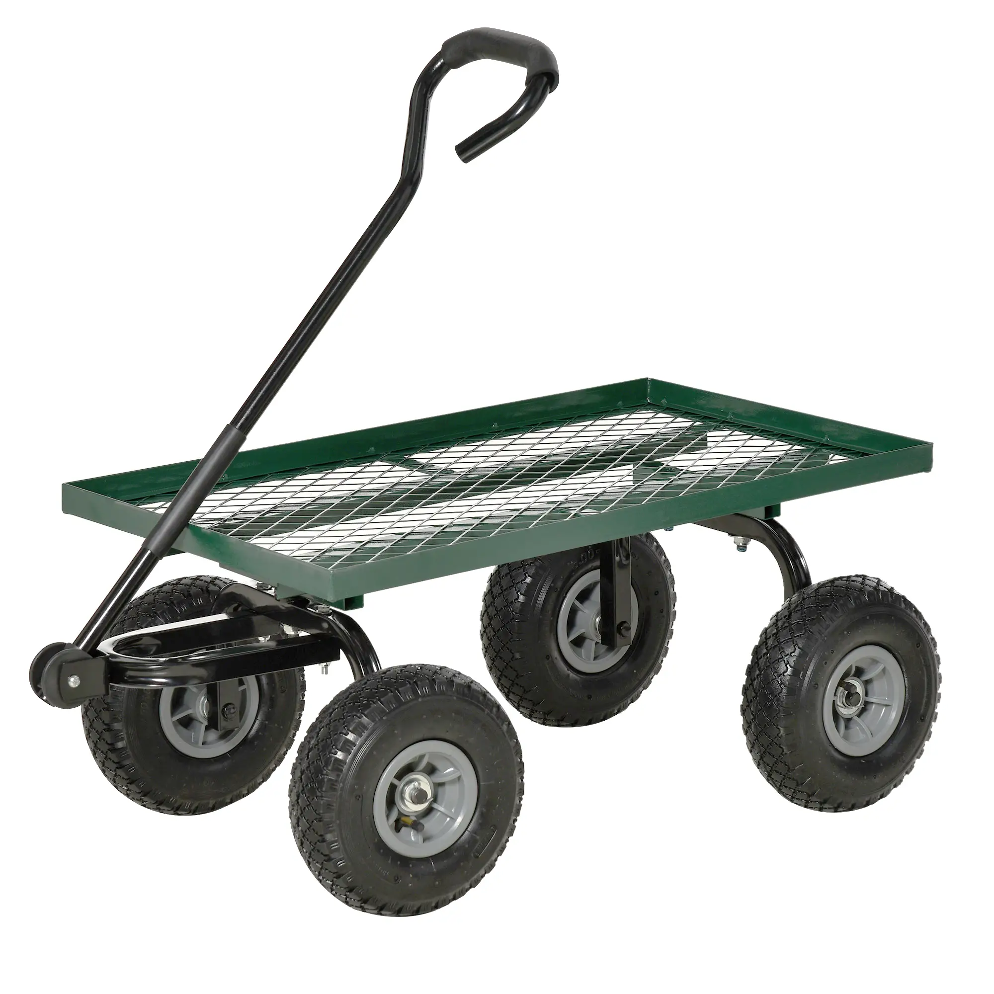 Heavy Duty Garden Wagon, 10" Wheels, 330 lbs, Black - Image 11