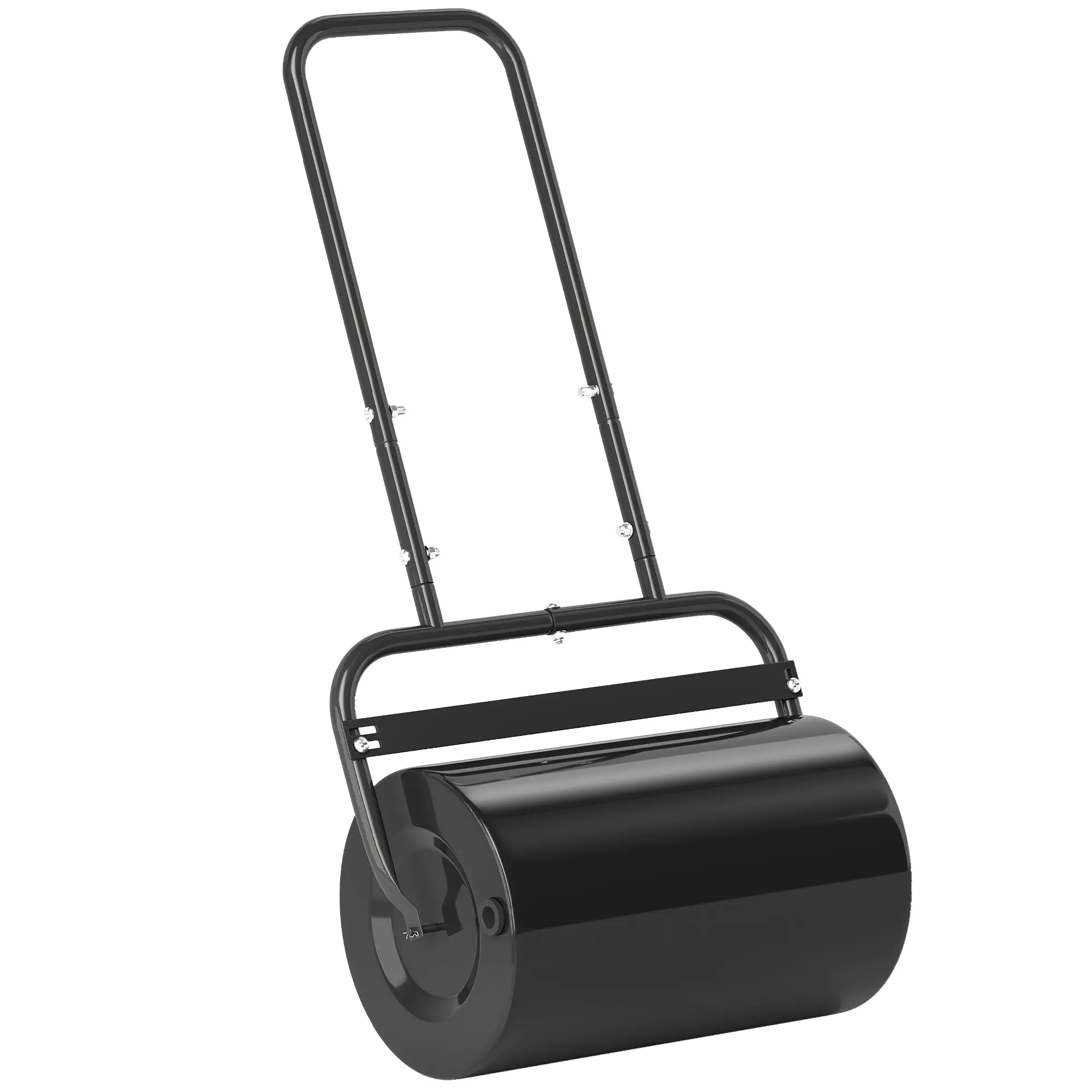 Heavy Duty Lawn Roller, 20" Push Tow Sod Roller, Grass Flattener, Black