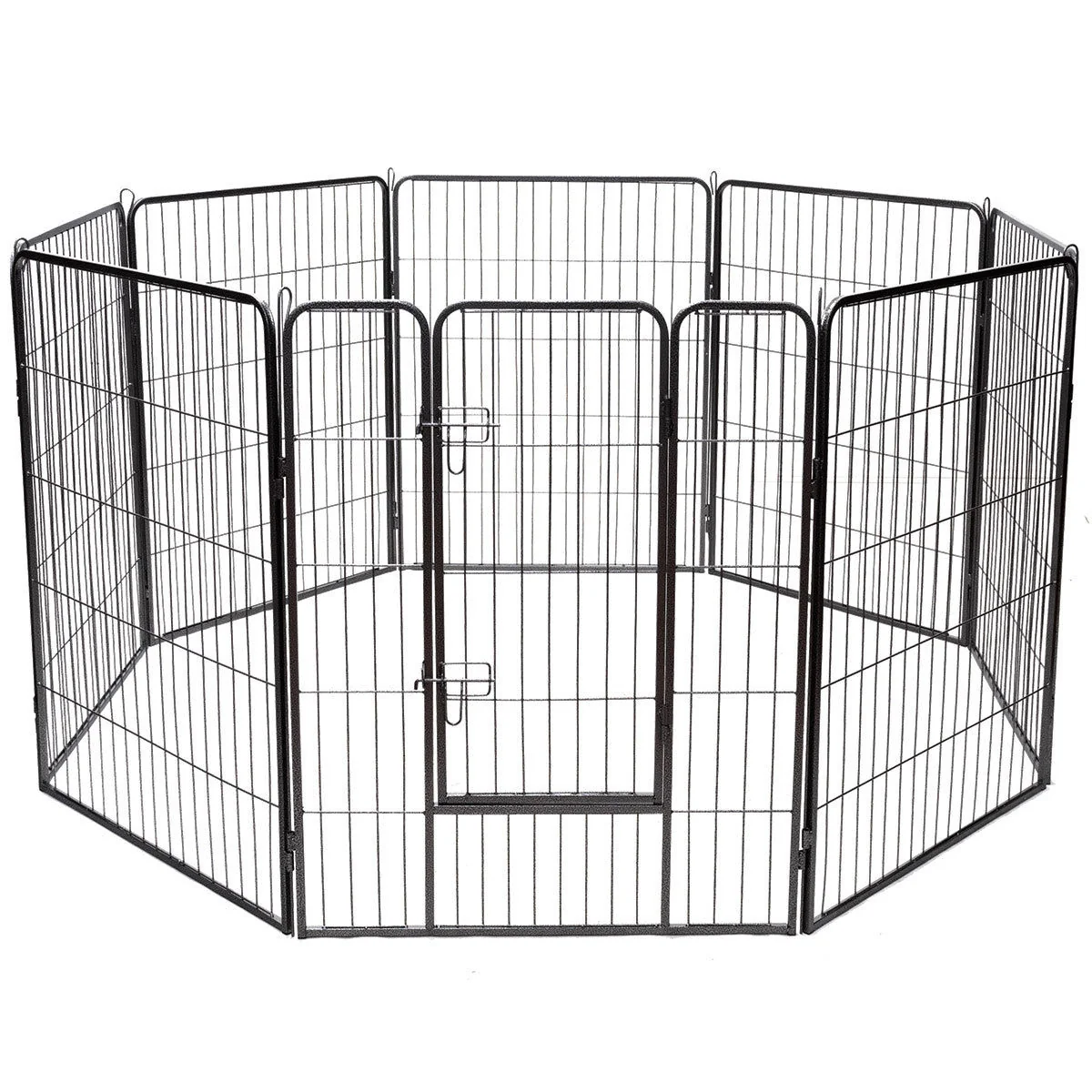 Heavy Duty Metal Pet Playpen, 40 Inch, Black