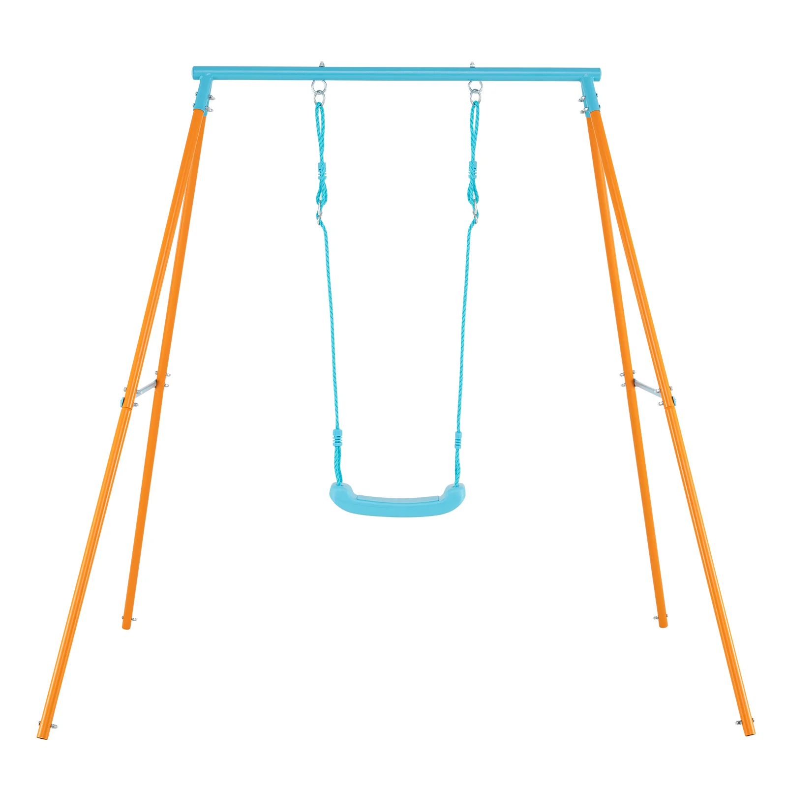 Heavy Duty Metal Toddler Swing Set, Orange