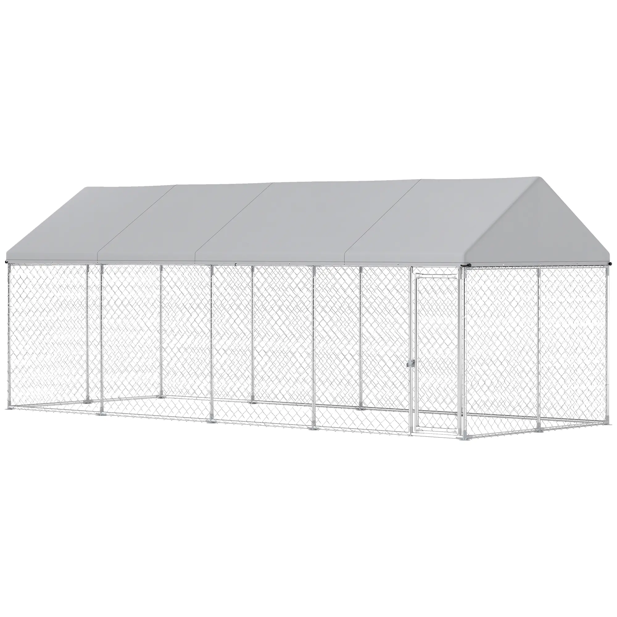 Heavy Duty Outdoor Dog Kennel, Waterproof Roof, 19.7' x 7.5' x 7.9' - Image 11