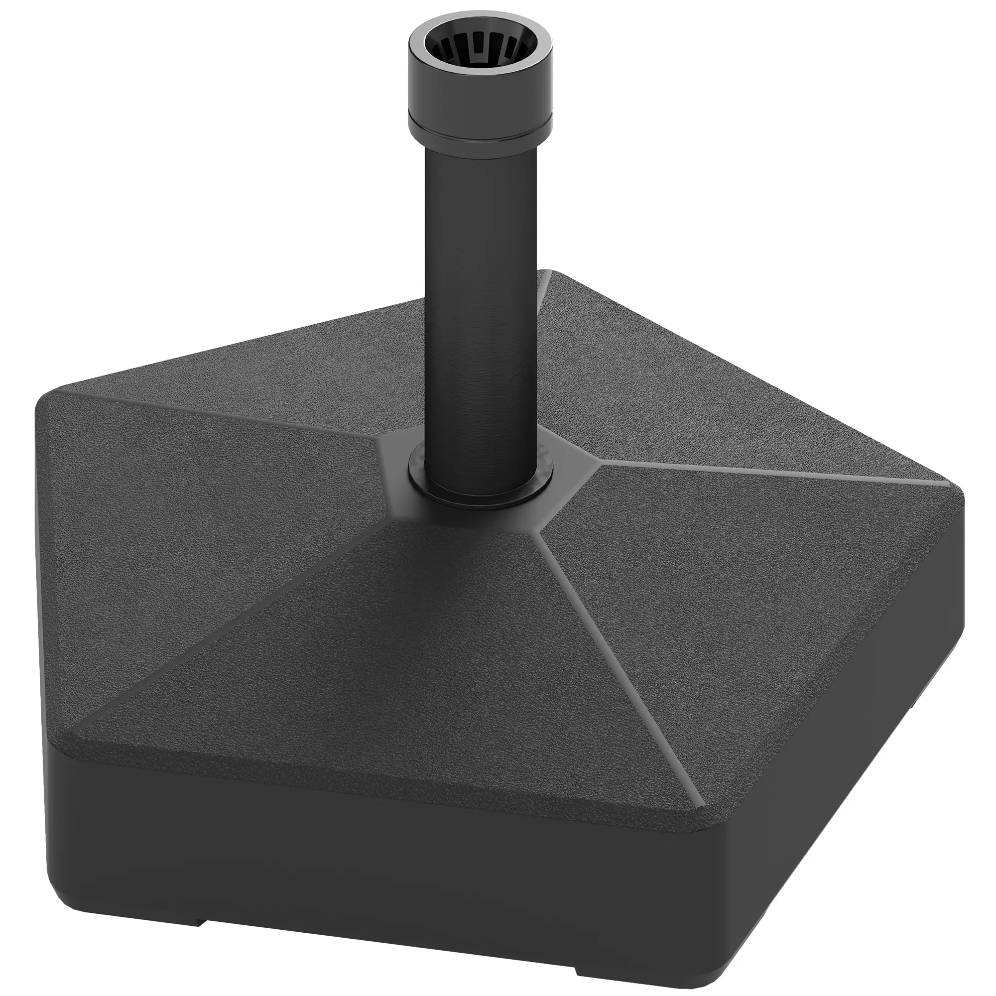 Heavy Duty Outdoor Umbrella Stand Base, Black