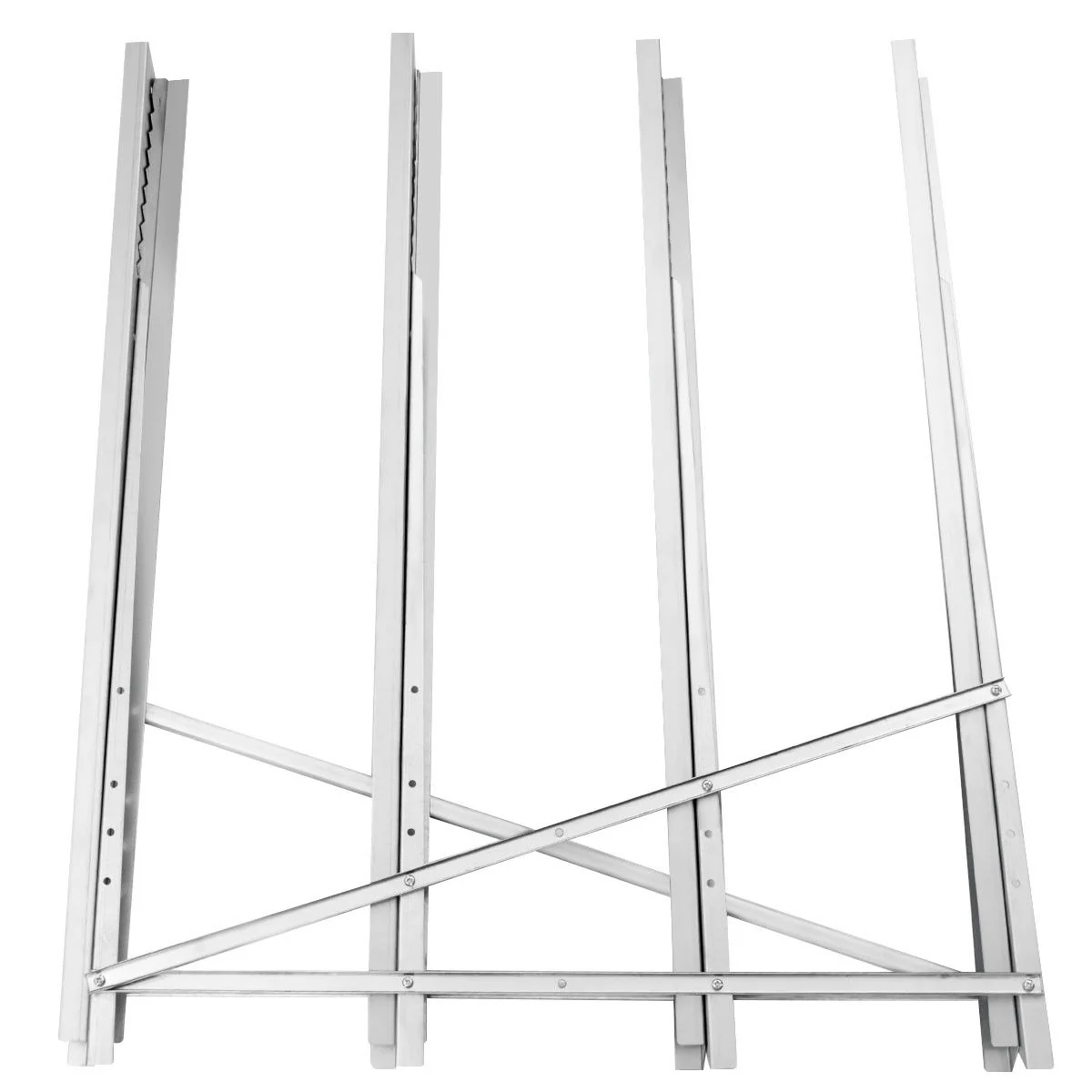 220 lbs Heavy Duty Portable Foldable Steel Sawhorse, Silver - Image 9