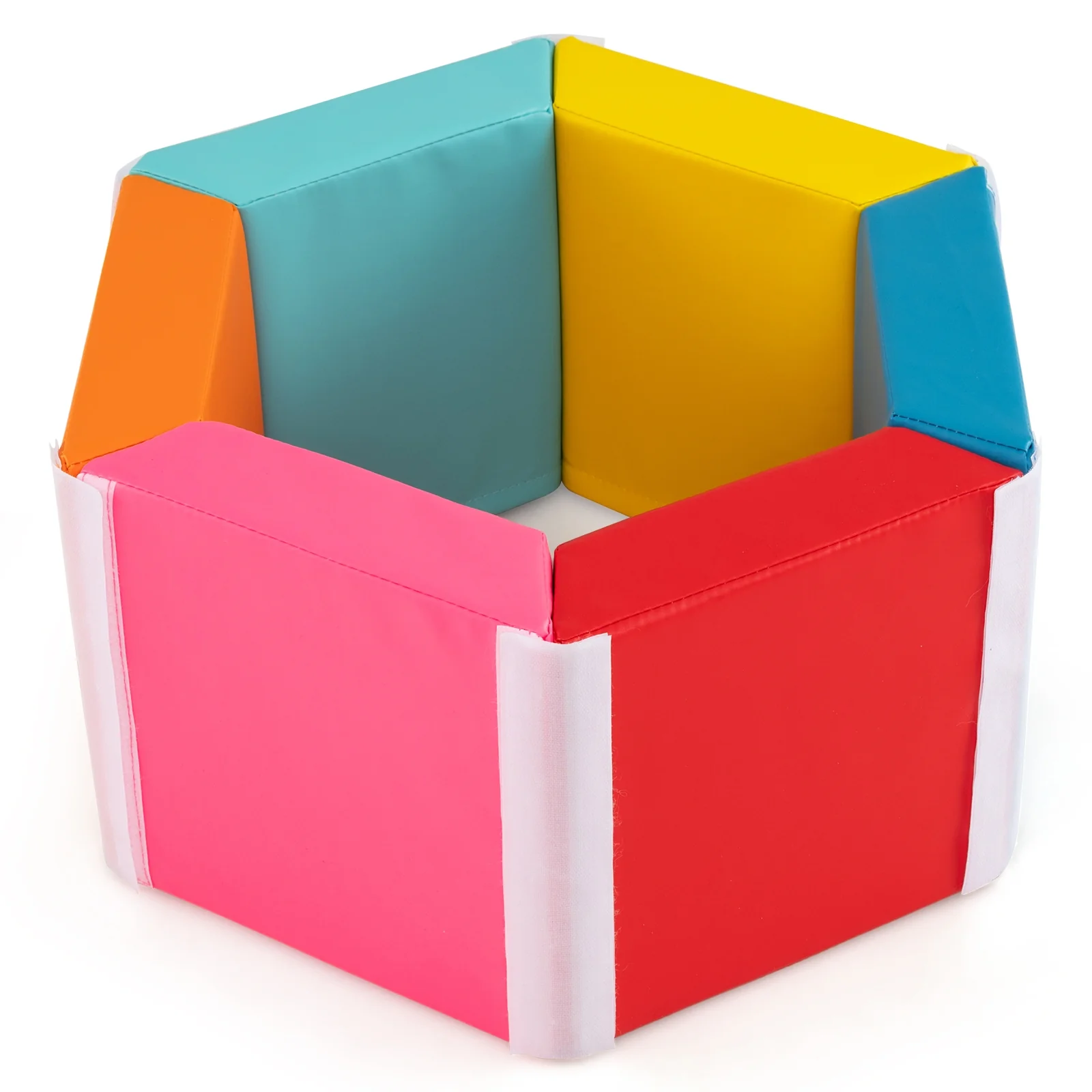 Hexagon Kids Ball Pit, Foam Climbing Exercise Mat, Multicolor - Image 5
