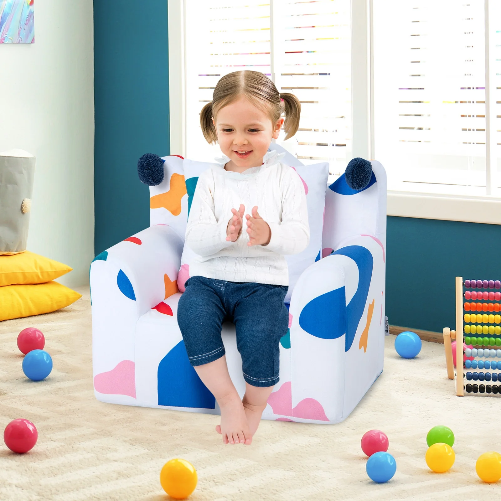 High-Density Padding Kids Sofa, Multicolor - Image 2