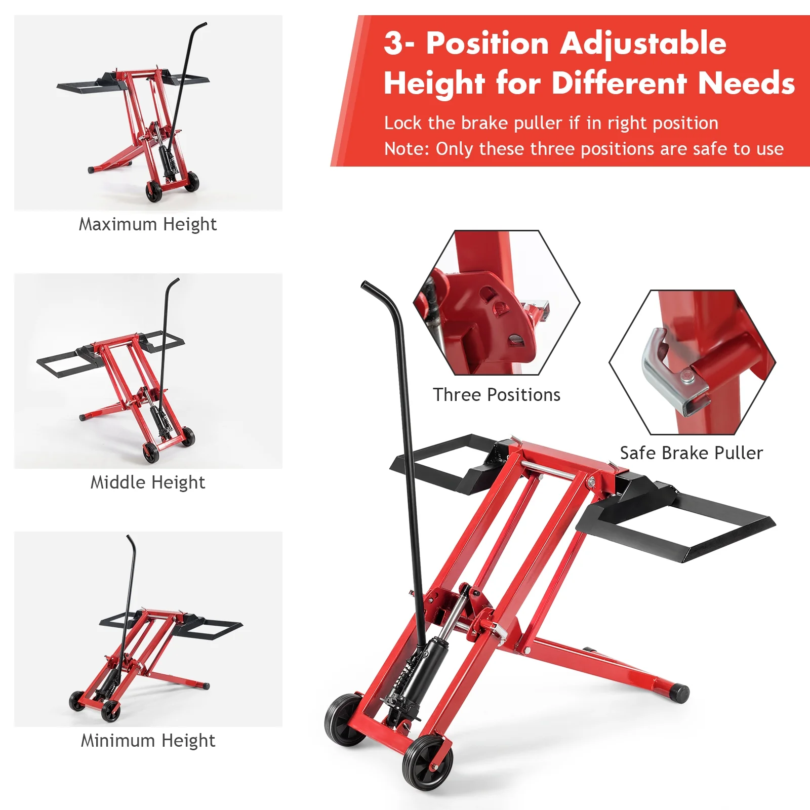Hydraulic Lawnmower Lift Jack For Tractors, Zero Turn Mowers - Image 8