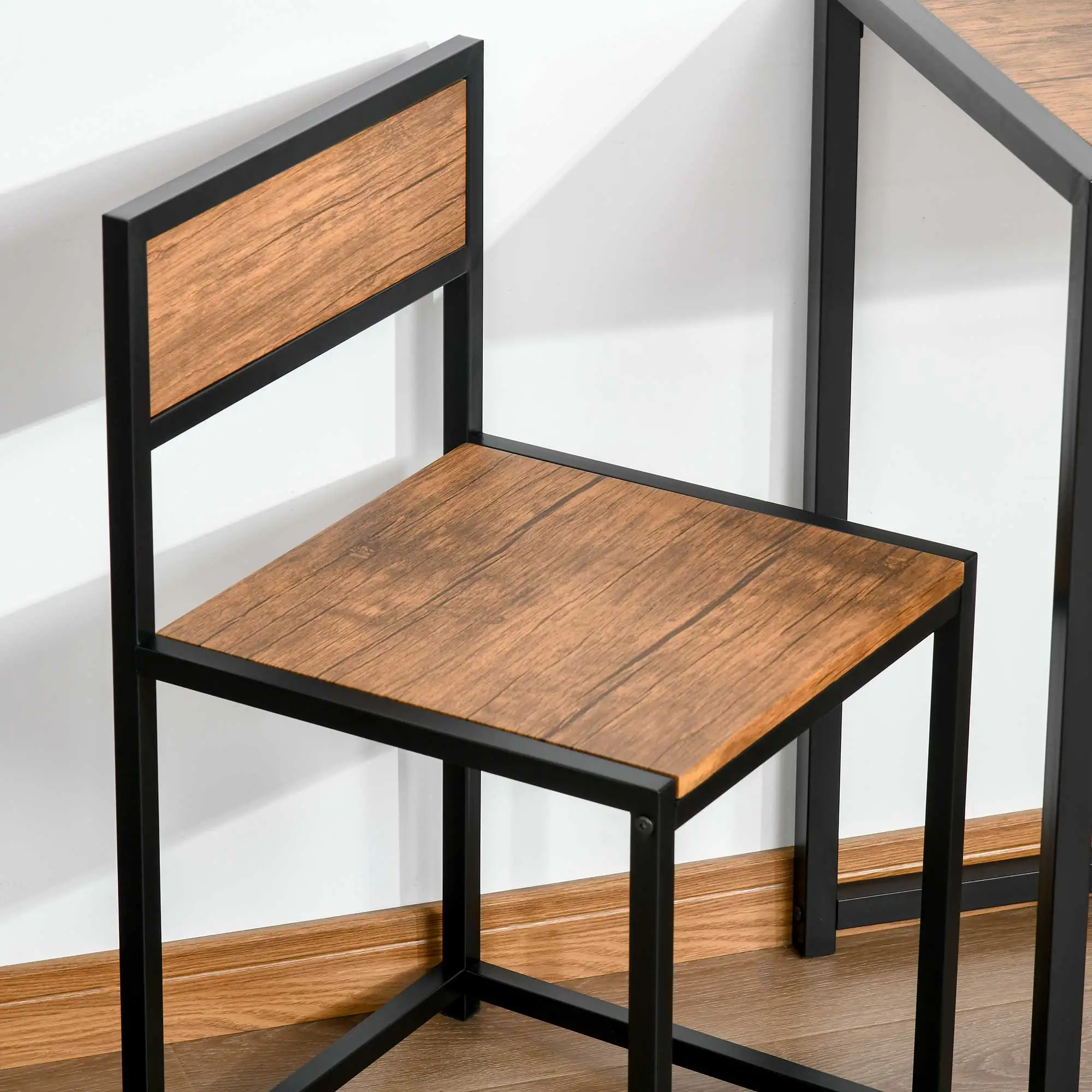 Industrial Dining Table Set for 2, Kitchen Table and Chairs - Image 13