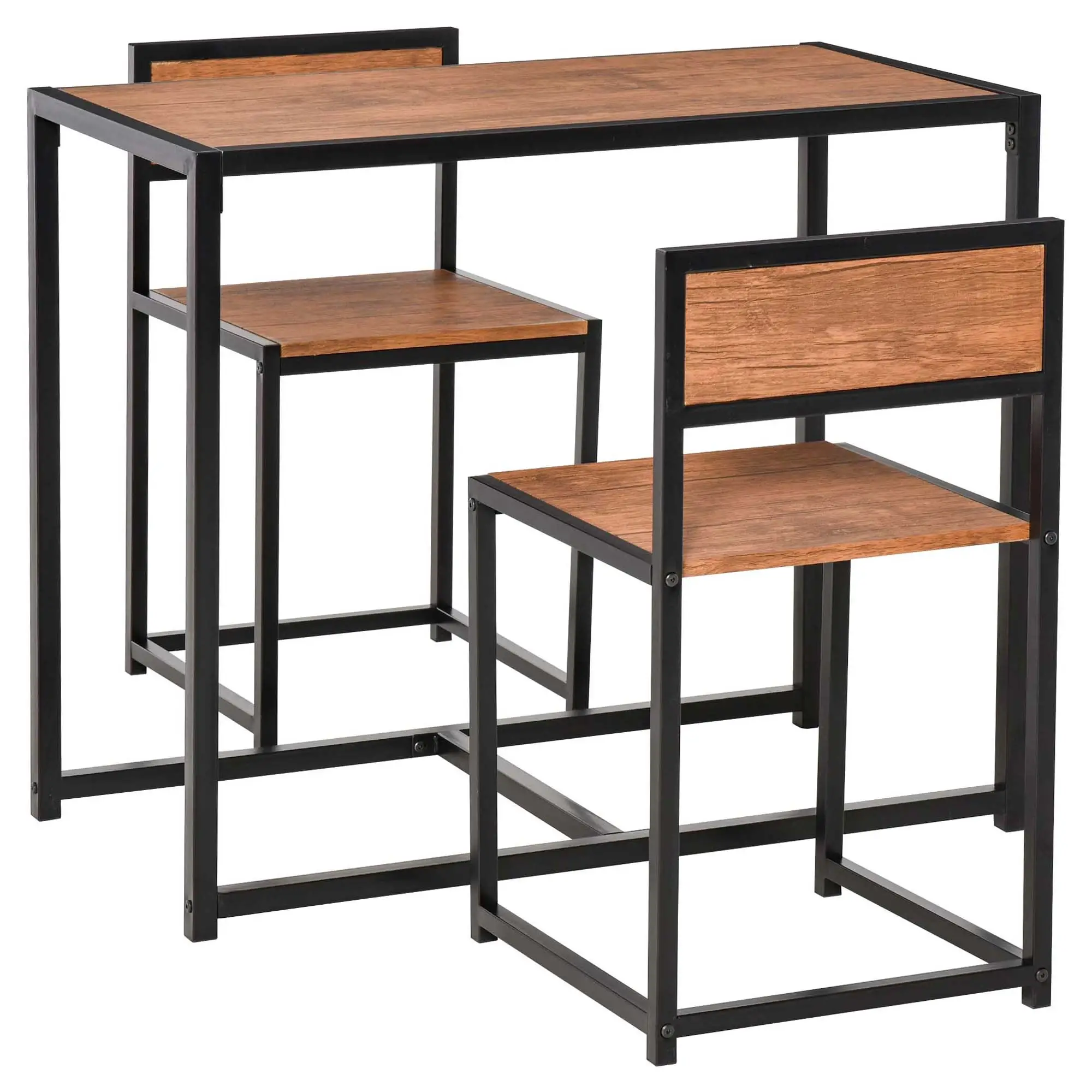 Industrial Dining Table Set for 2, Kitchen Table and Chairs - Image 14