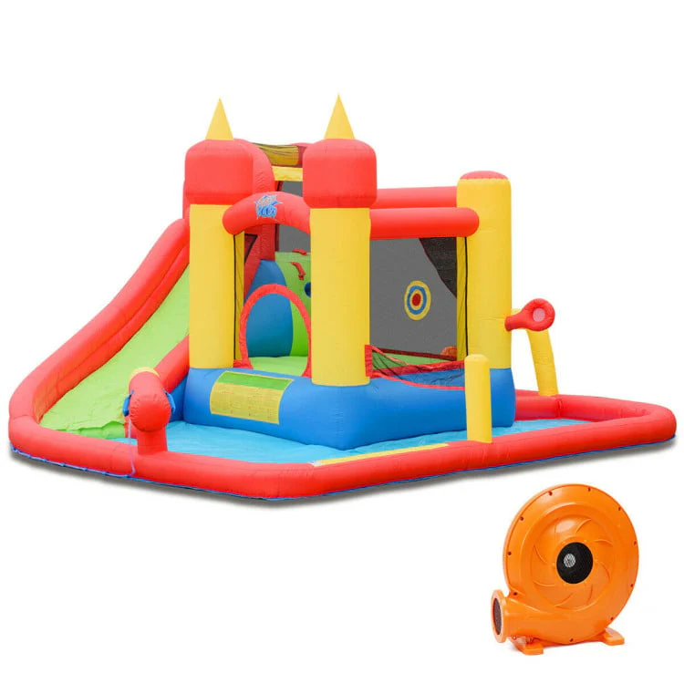 Inflatable Blow Up Water Slide Bounce House with 740W Blower - Image 2