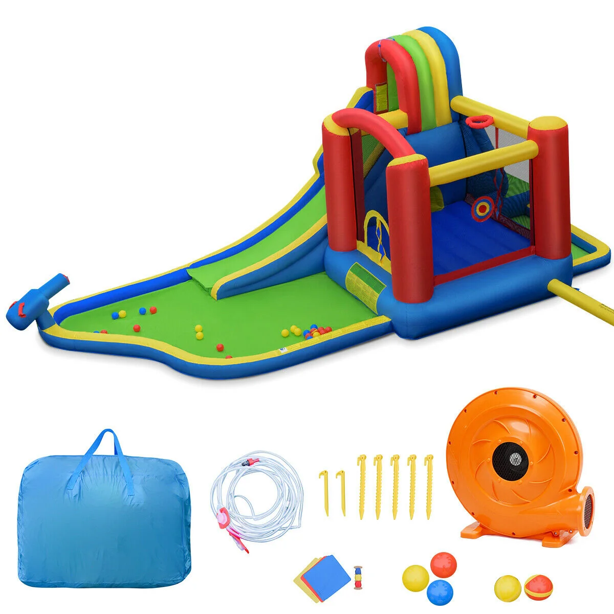 Inflatable Bounce House Castle With Blower - Image 9