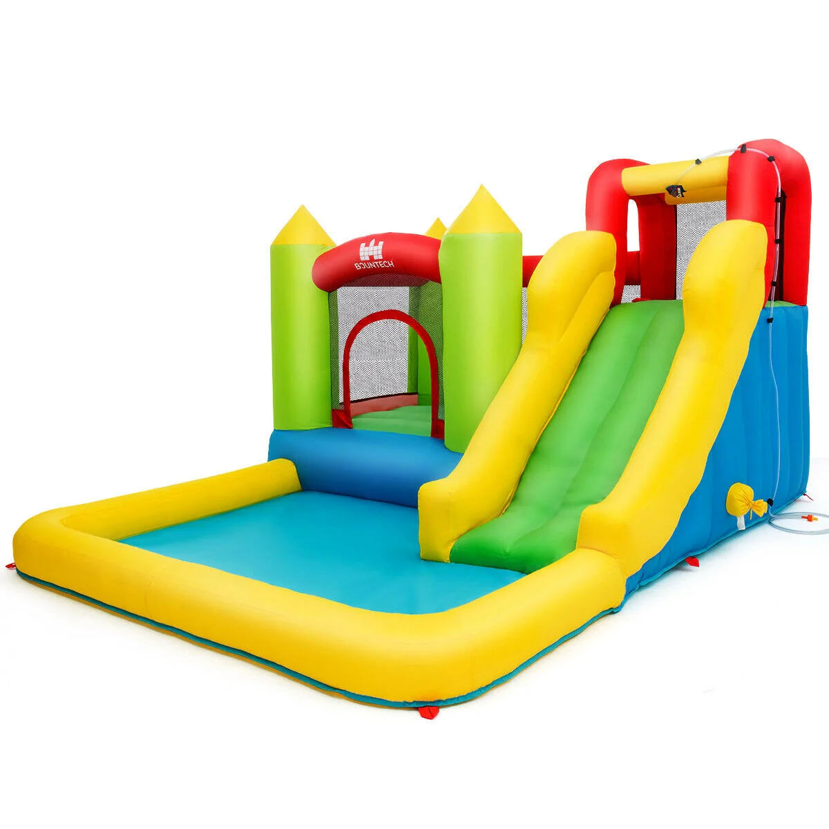 Inflatable Bounce House Water Slide Jump Bouncer Without Blower - Image 7