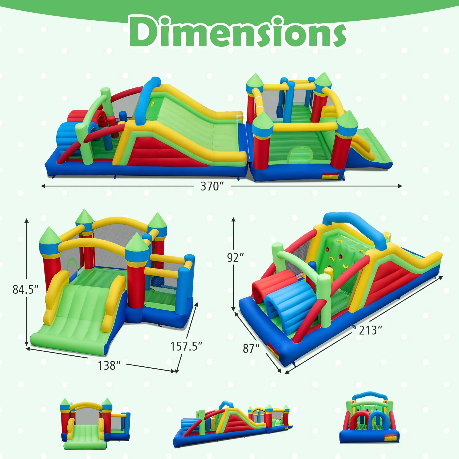 Inflatable Bounce House with 750W Blower - Image 4