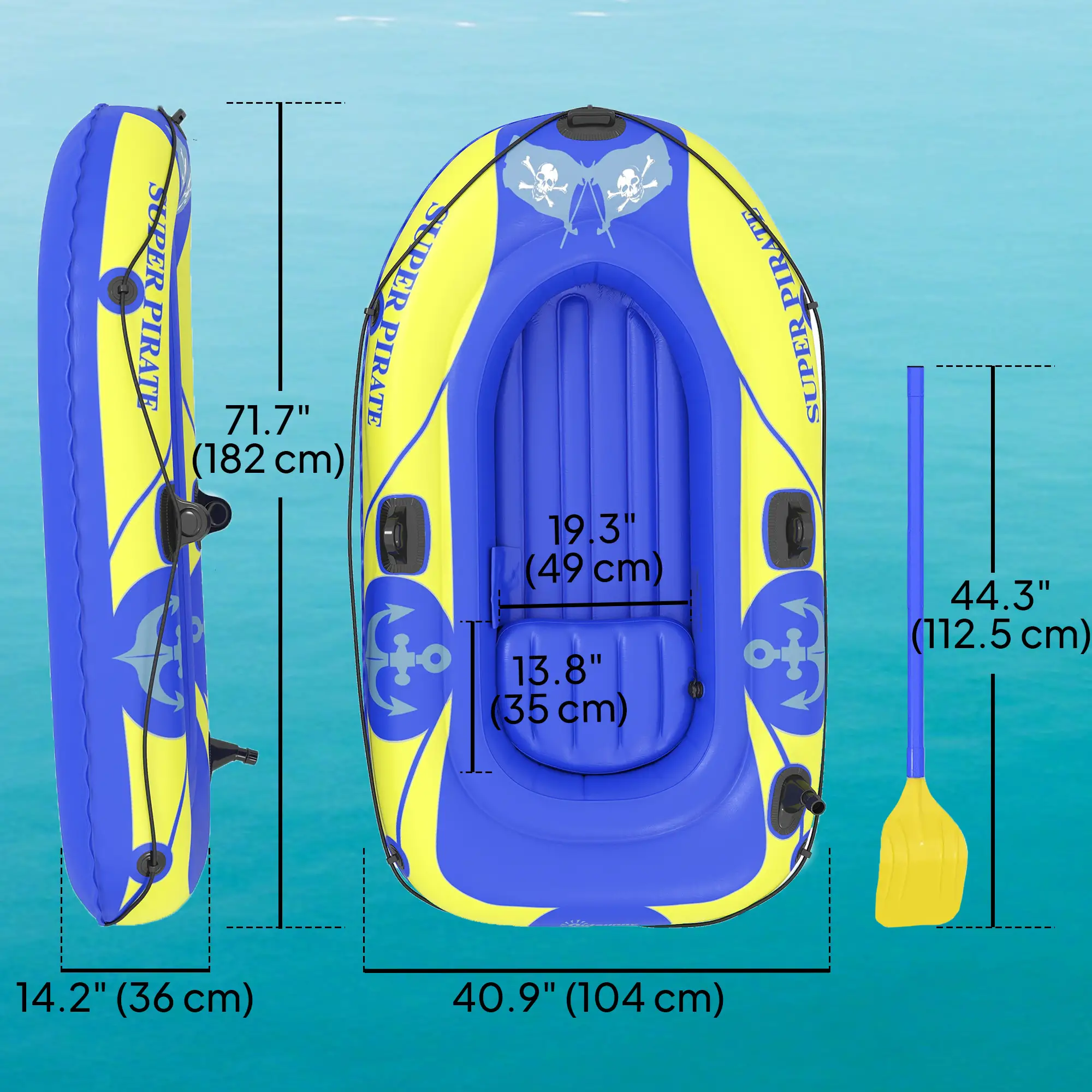 Inflatable Kayak, 1-2 Person - Image 3