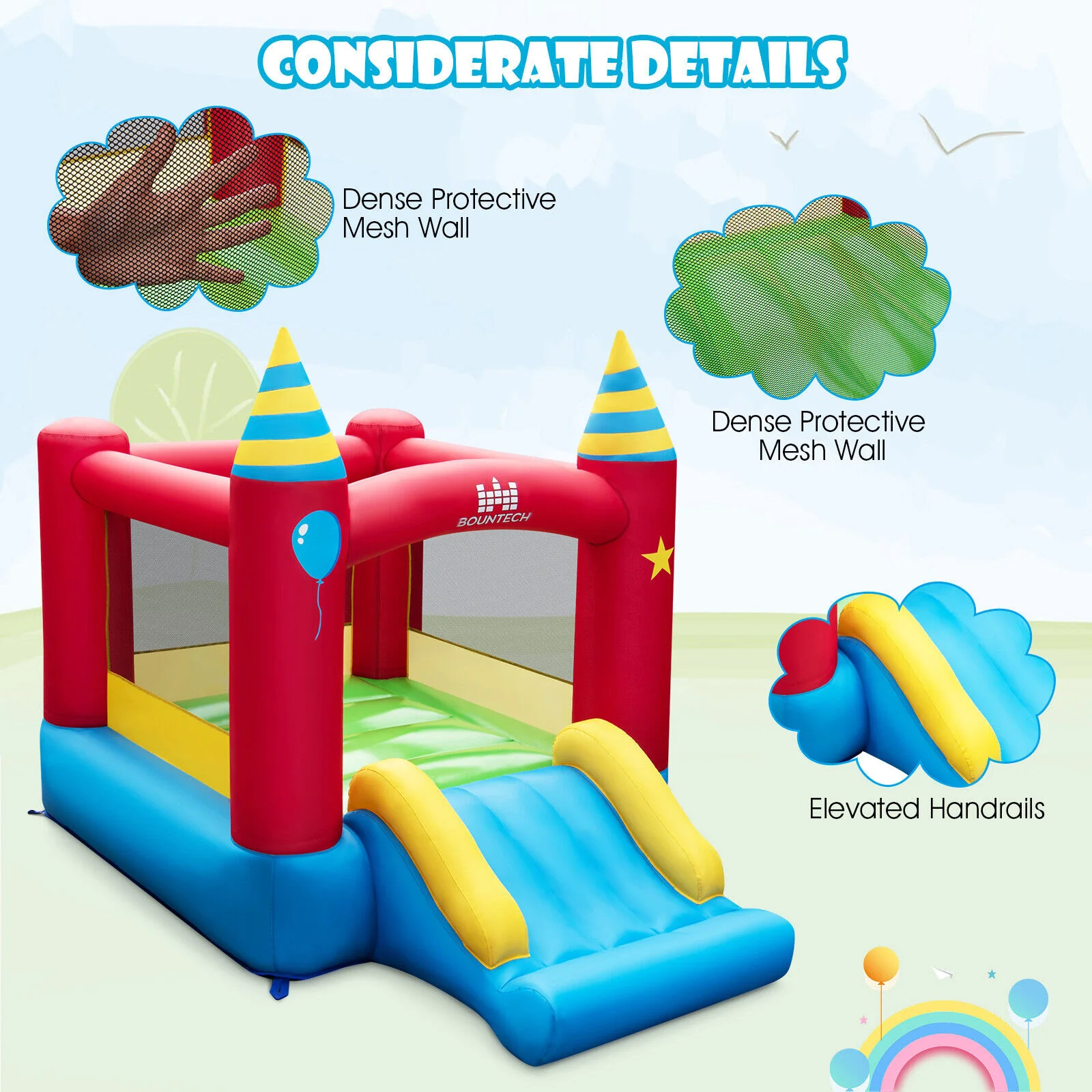 Inflatable Kids Bounce Castle, 480W Blower - Image 10