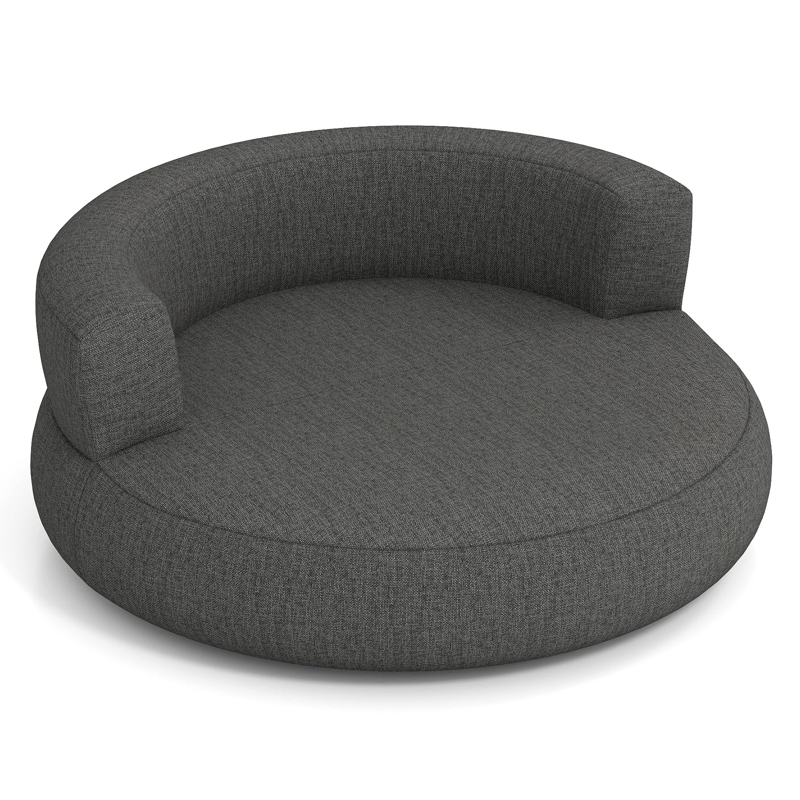 Inflatable Lounger Air Sofa with Detachable Cover, Gray - Image 4