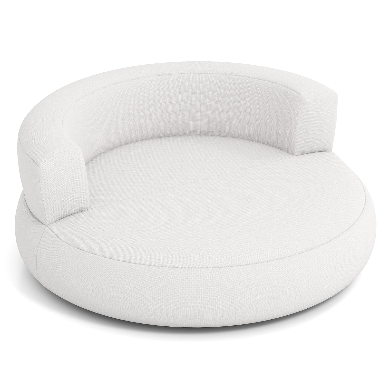 Inflatable Lounger Air Sofa with Detachable Cover, White - Image 4