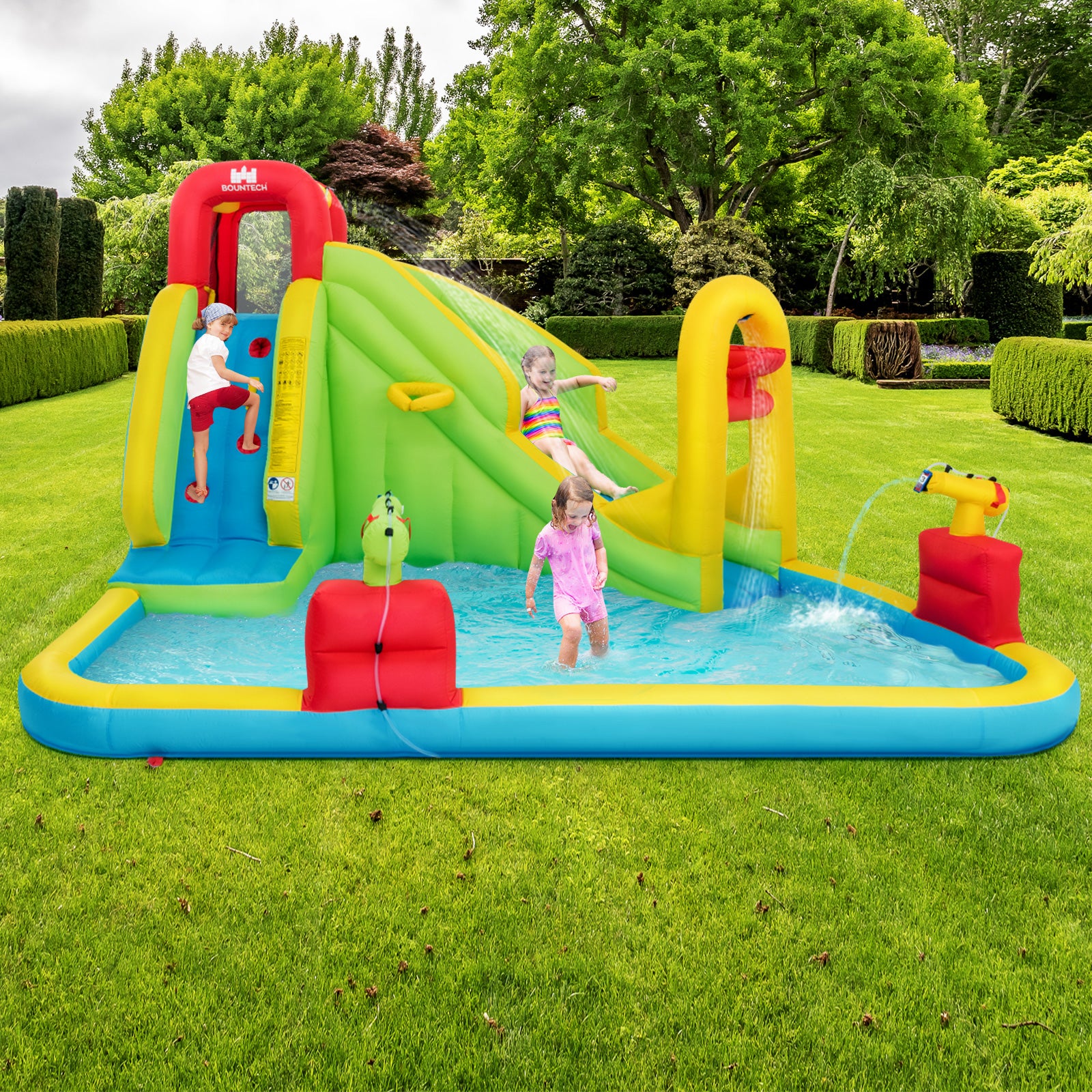 Inflatable Splash Jump Slide Water Bounce Without Blower - Image 3