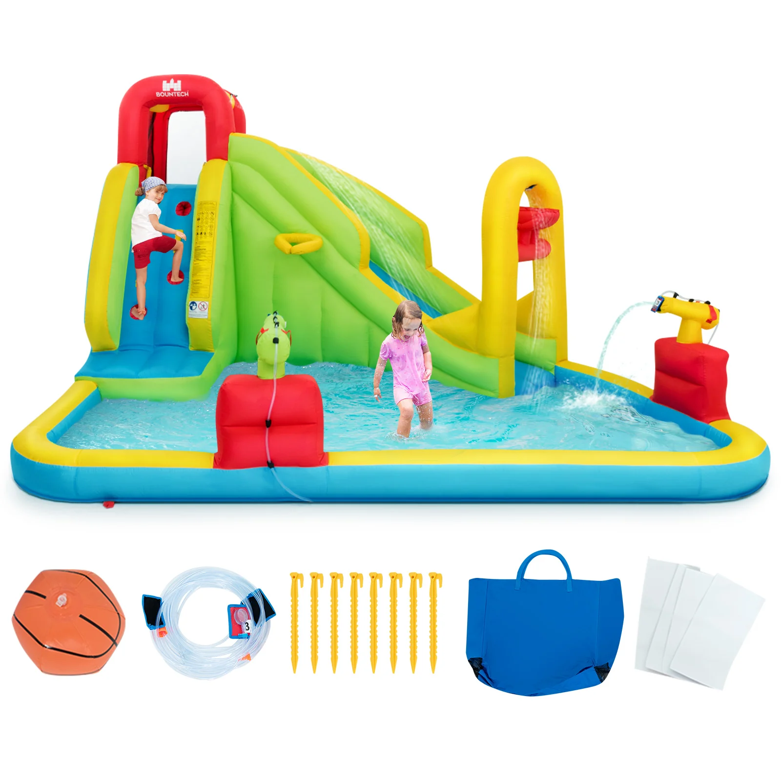 Inflatable Splash Jump Slide Water Bounce Without Blower - Image 5