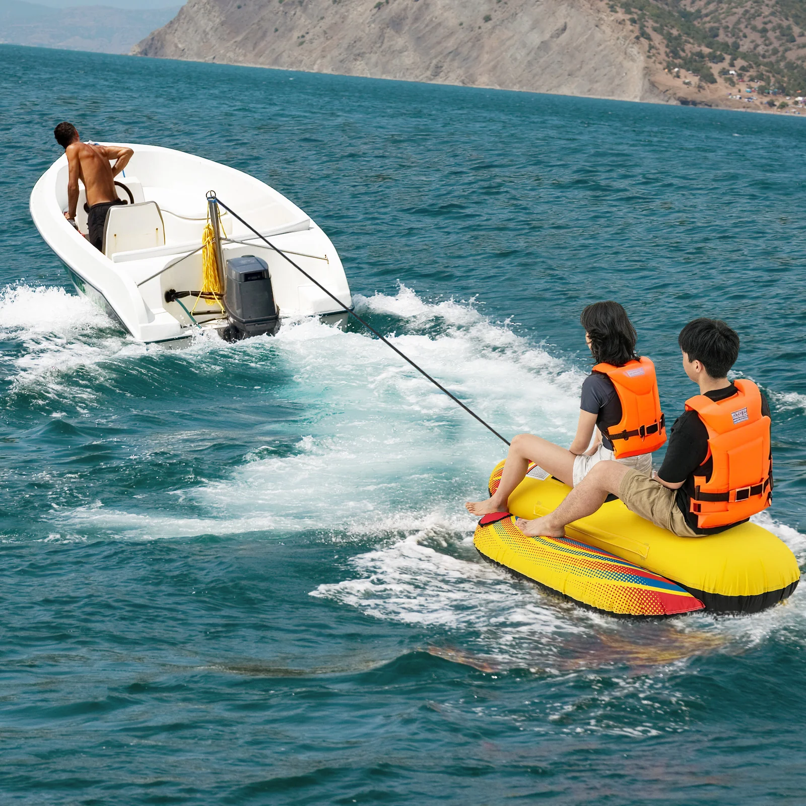 Inflatable Towable Tube Banana Boat, 1 or 2 Person - Image 3