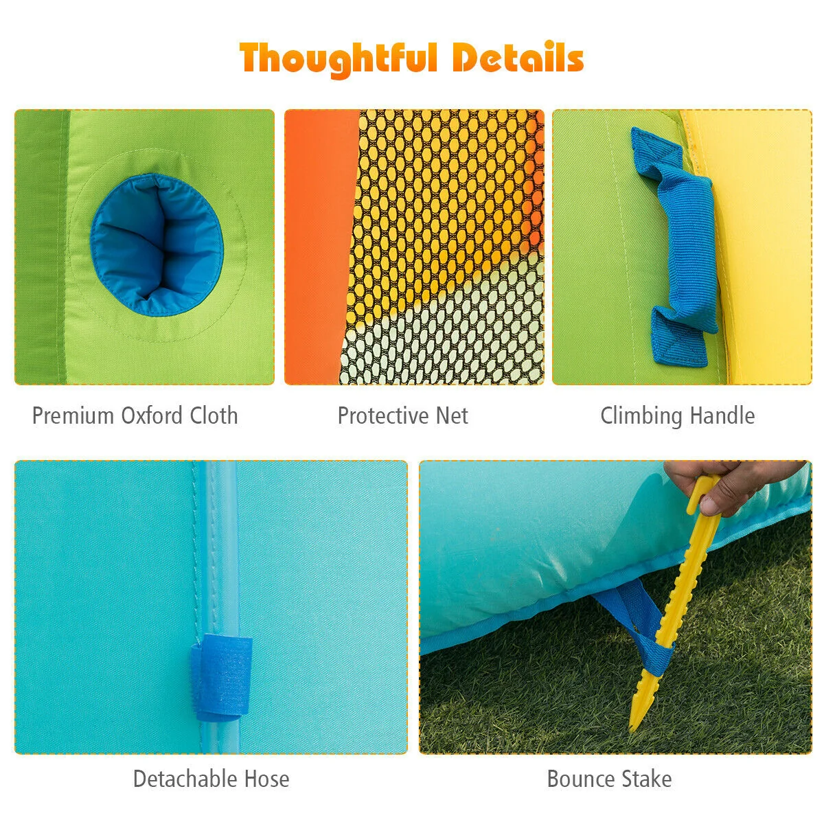 Inflatable Water Slide, Bounce House, 740W Blower - Image 10