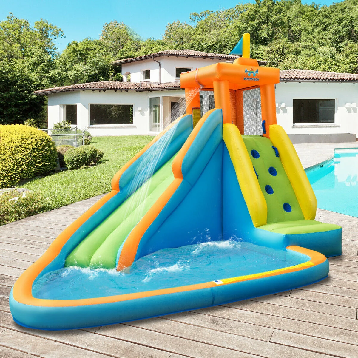 Inflatable Water Slide, Bounce House, 740W Blower - Image 2