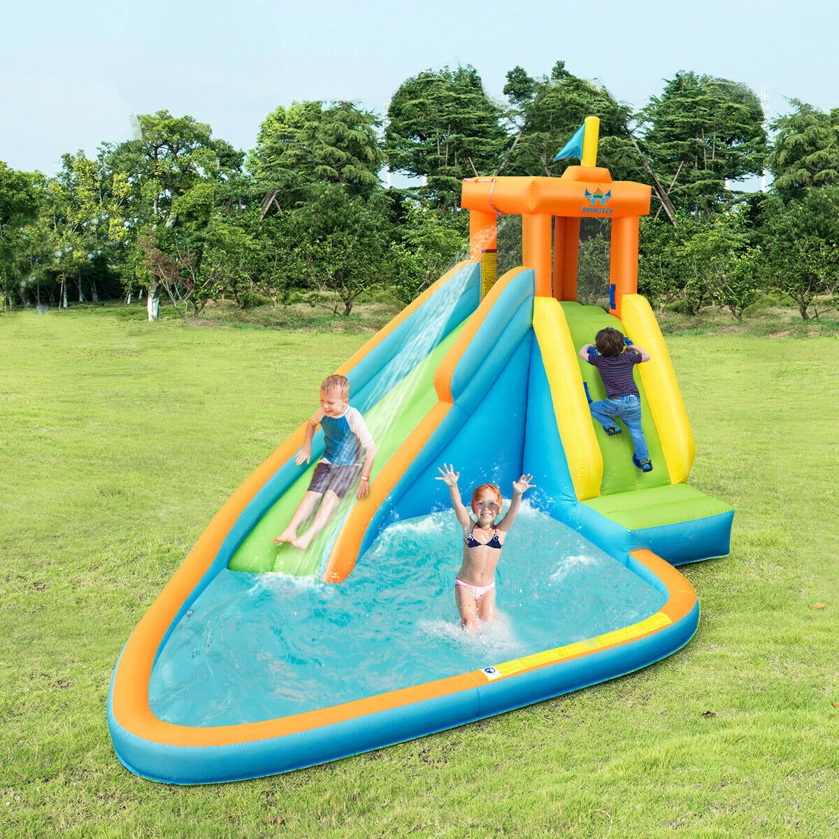 Inflatable Water Slide, Bounce House, 740W Blower - Image 7