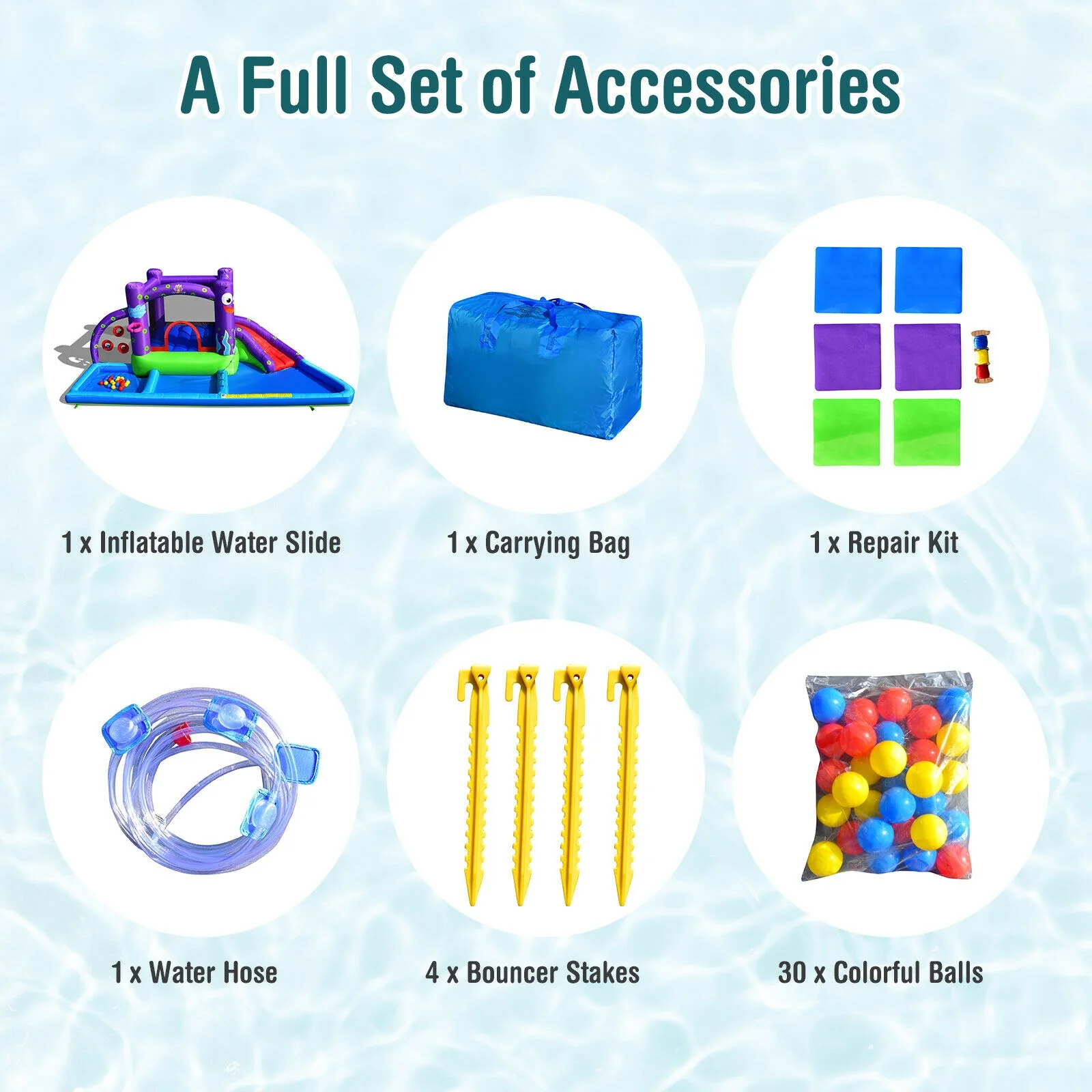 Inflatable Water Slide Castle - Image 10