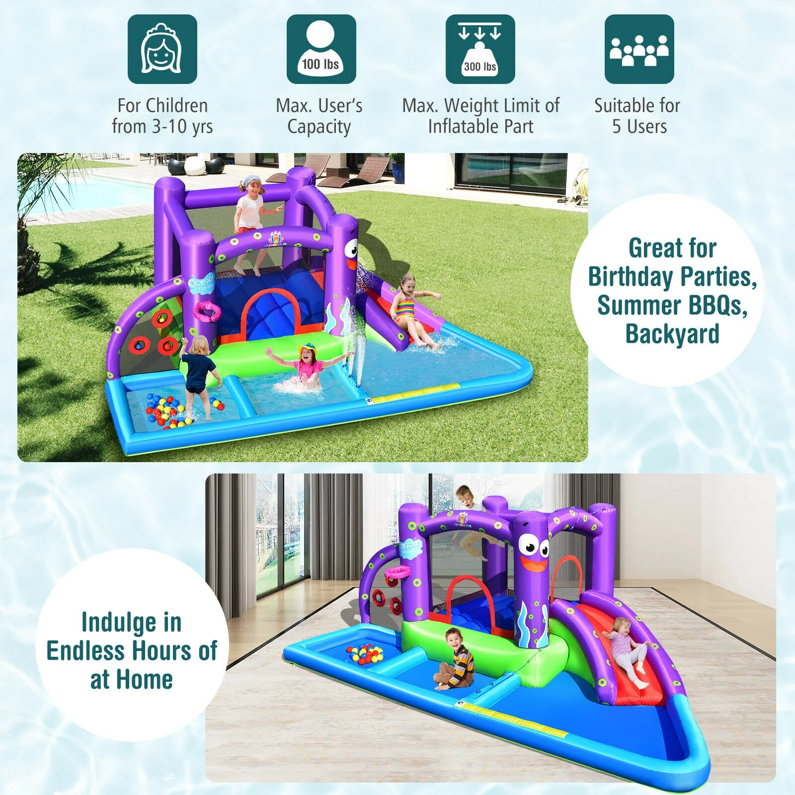Inflatable Water Slide Castle - Image 6