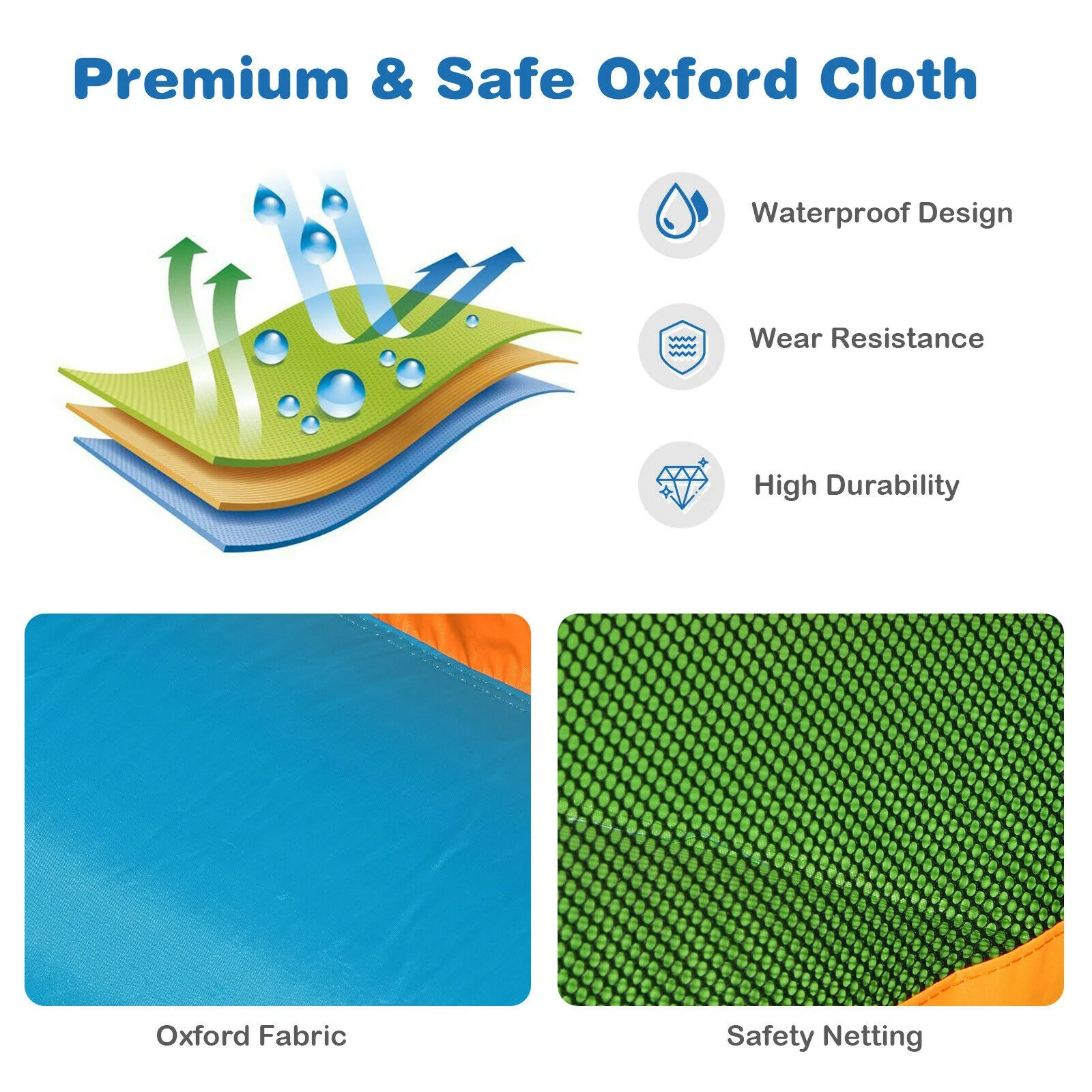 Inflatable Water Slide, Kids Bounce House, Splash Pool With Blower - Image 10