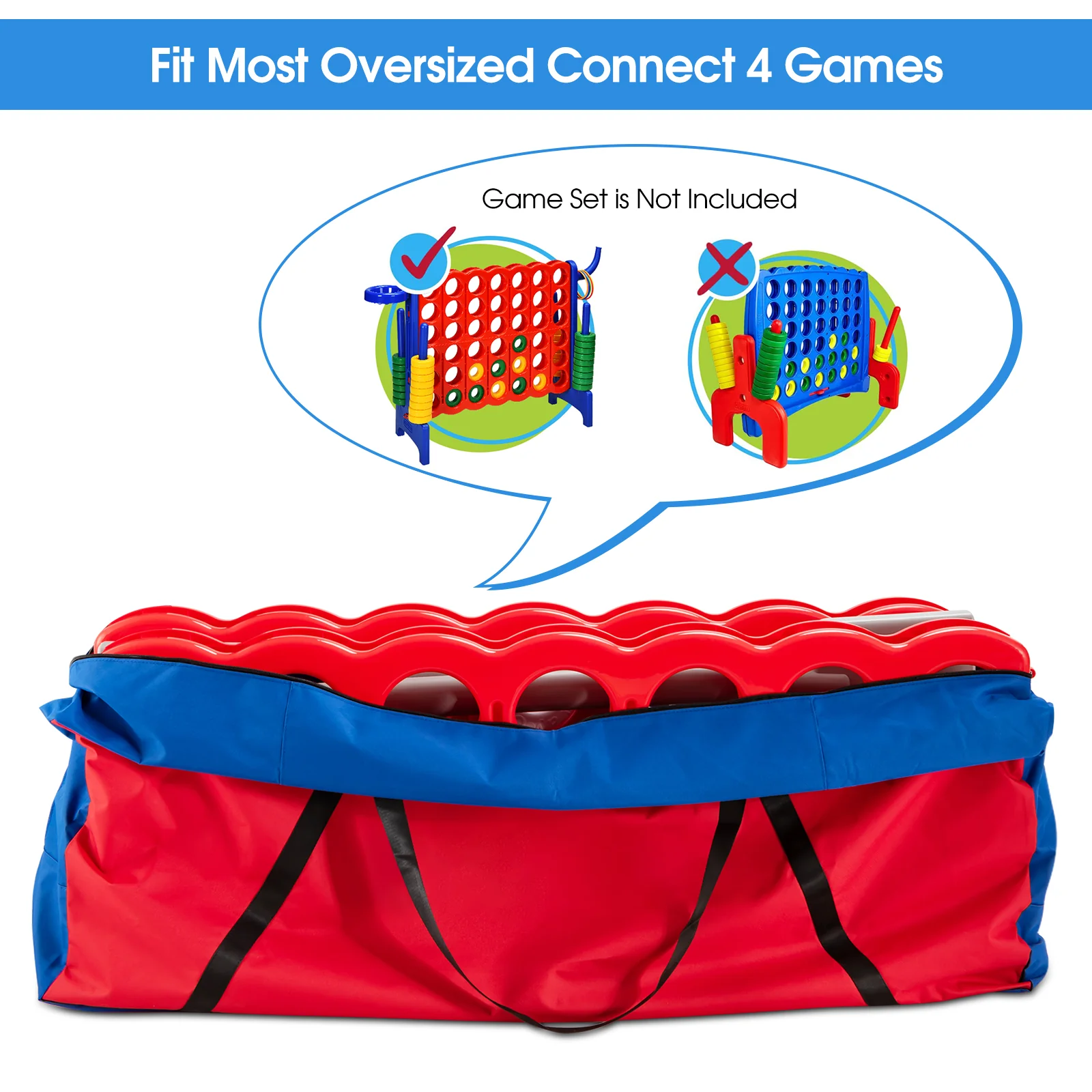 Jumbo 4-To-Score Game Storage Bag, Blue - Image 10
