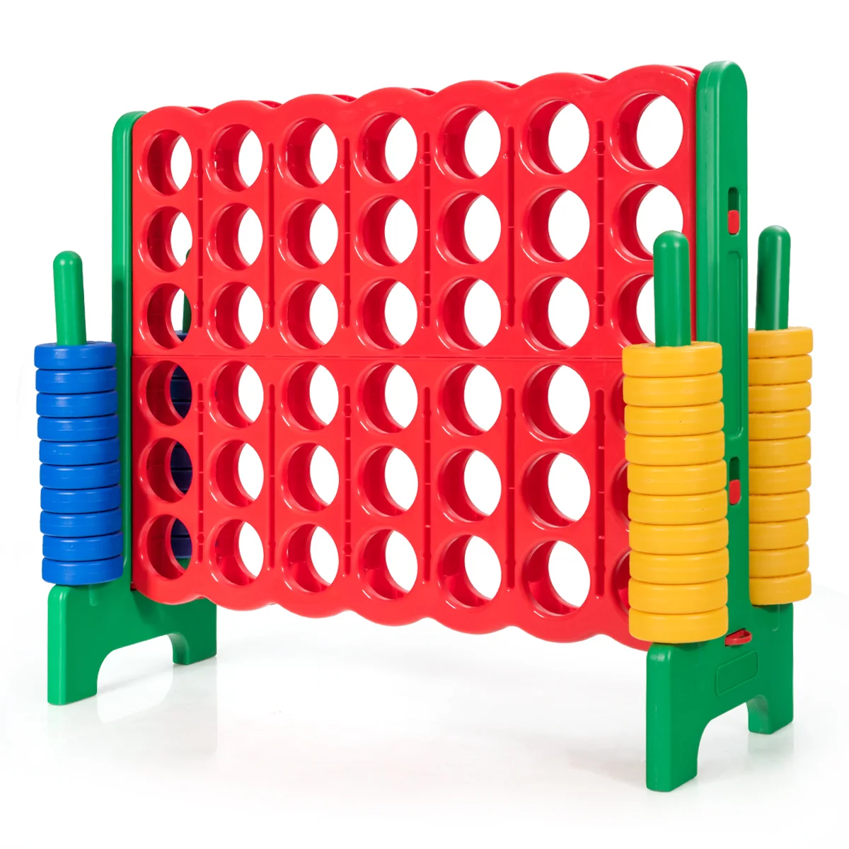 Jumbo 4-To-Score Giant Game Set, 42 Jumbo Rings, Quick-Release Slider, Green