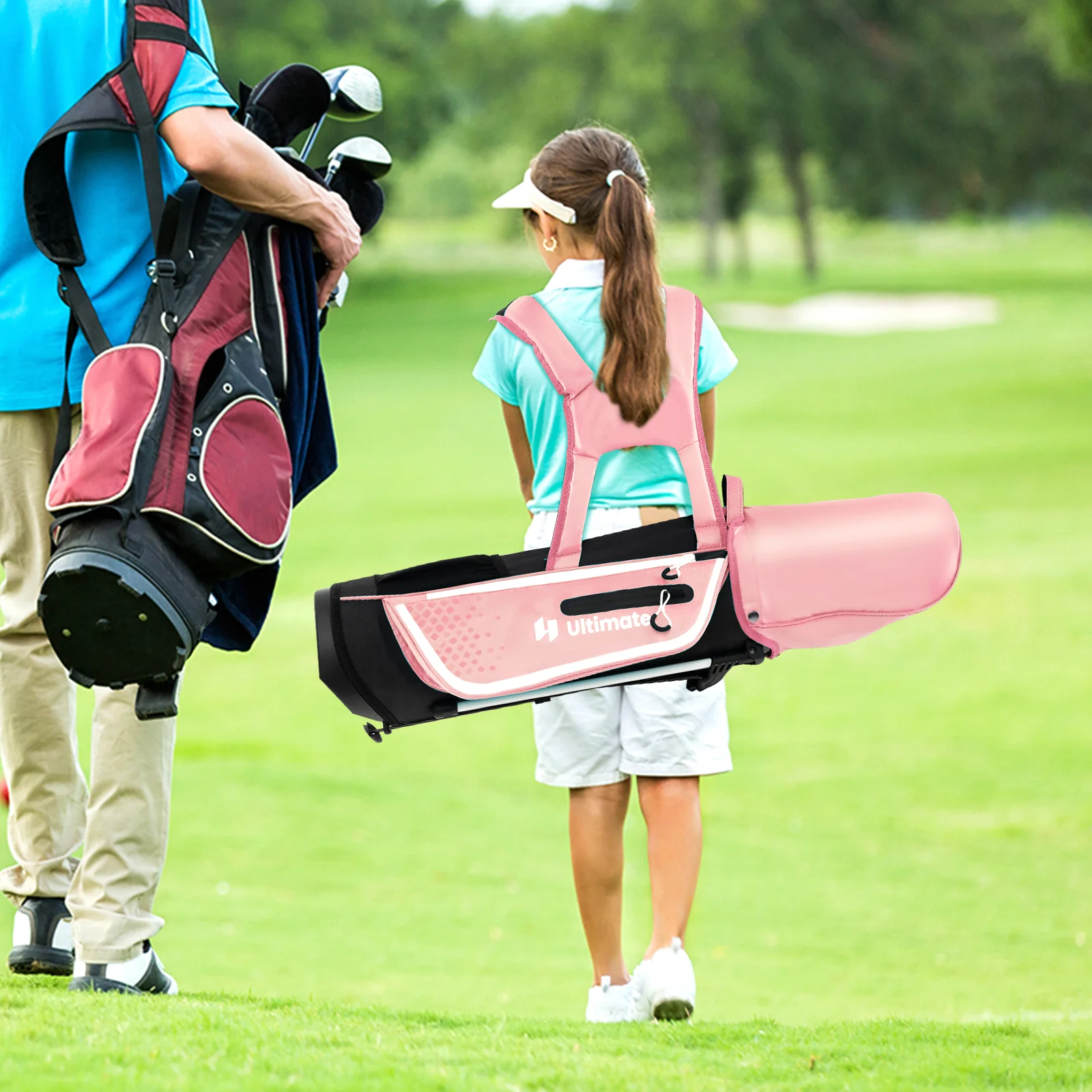Junior Golf Club Set, Age 8-10 Years, Right Hand, Pink - Image 3