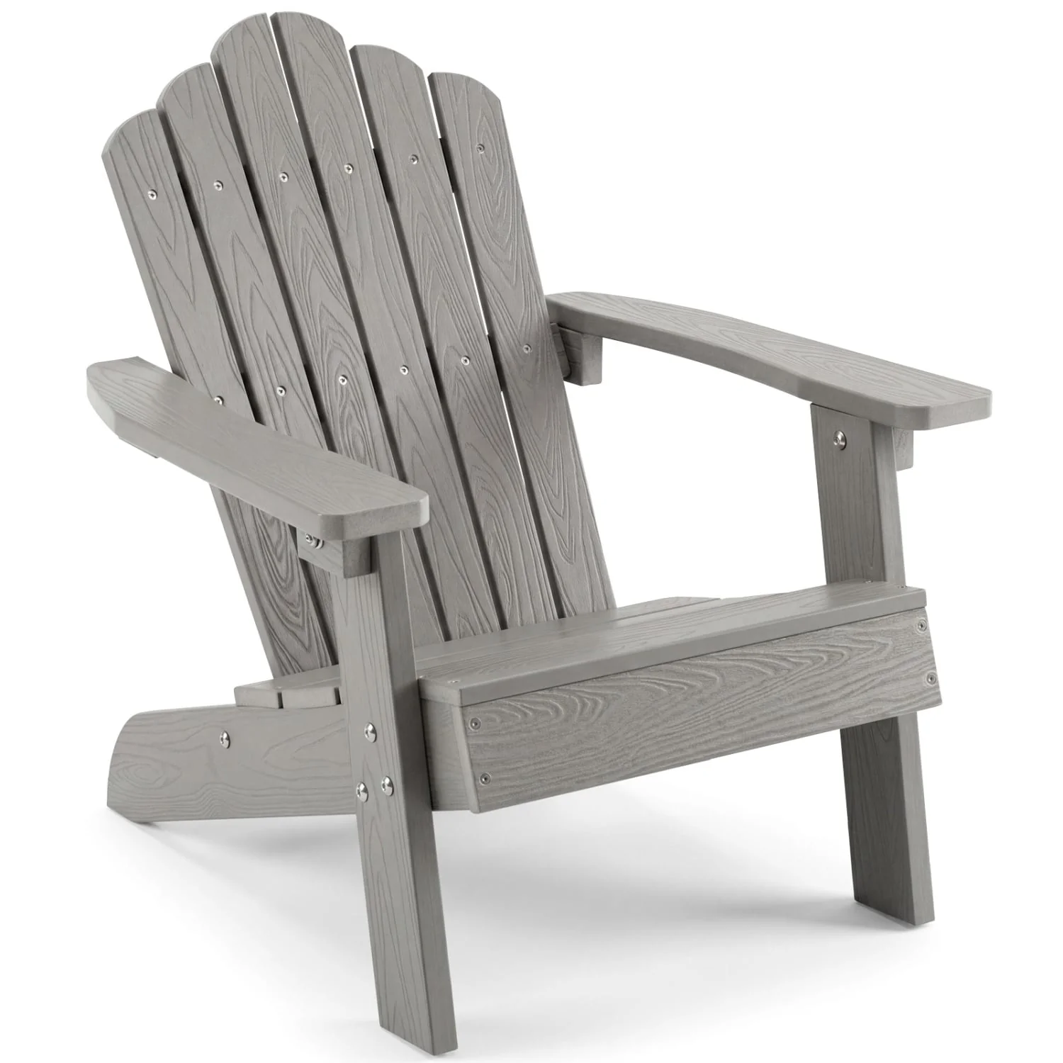 Kids Adirondack Chair, All-Weather Outdoor, Gray