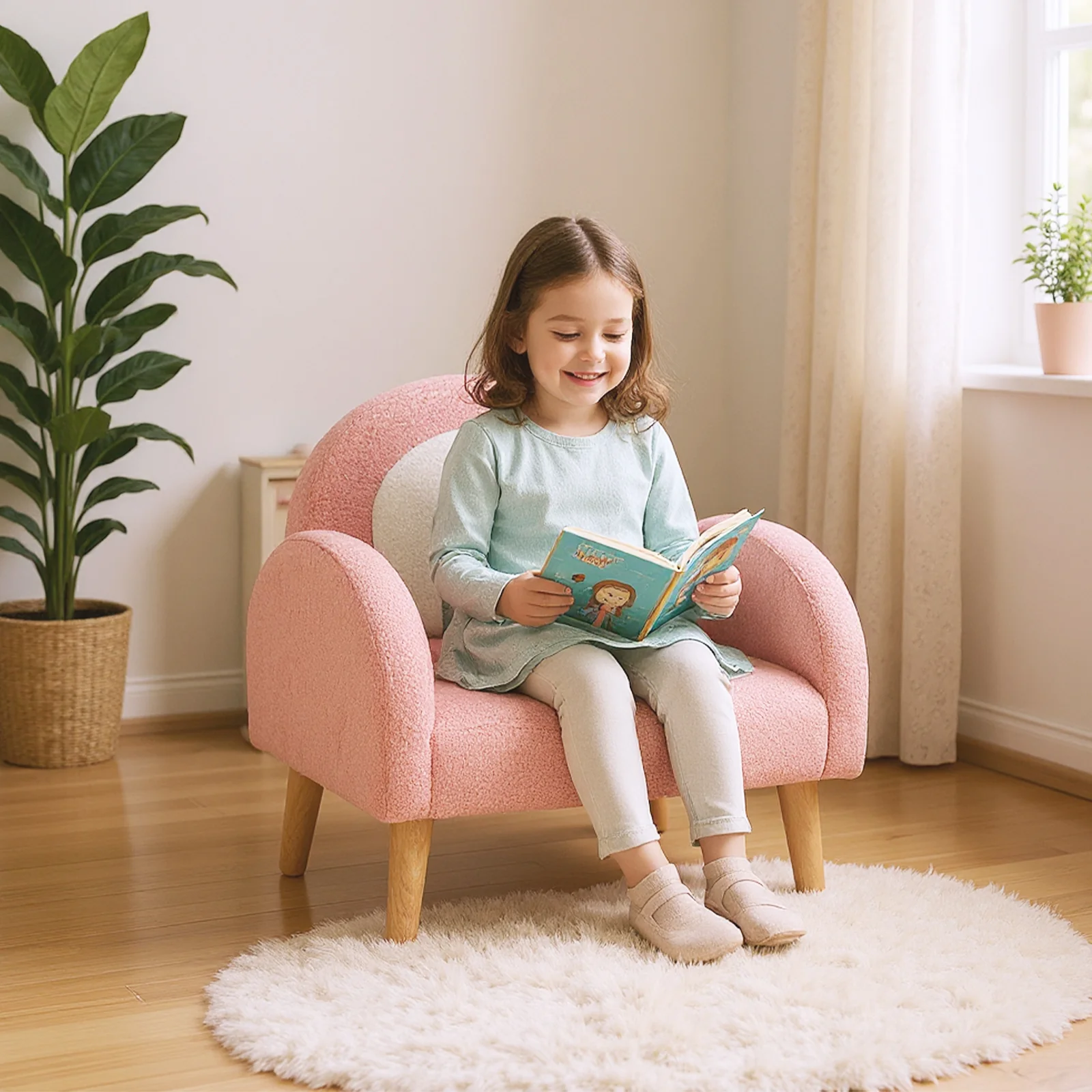 Kids Armchair, Pink - Image 3