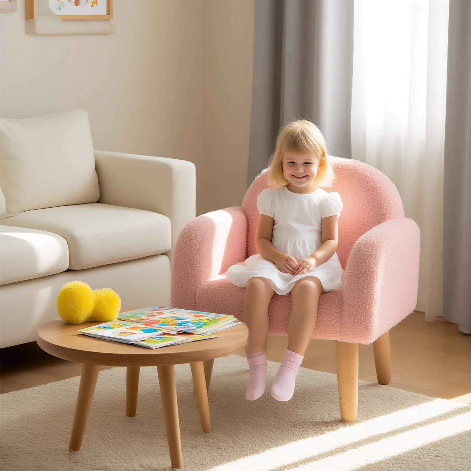Kids Armchair, Pink - Image 7