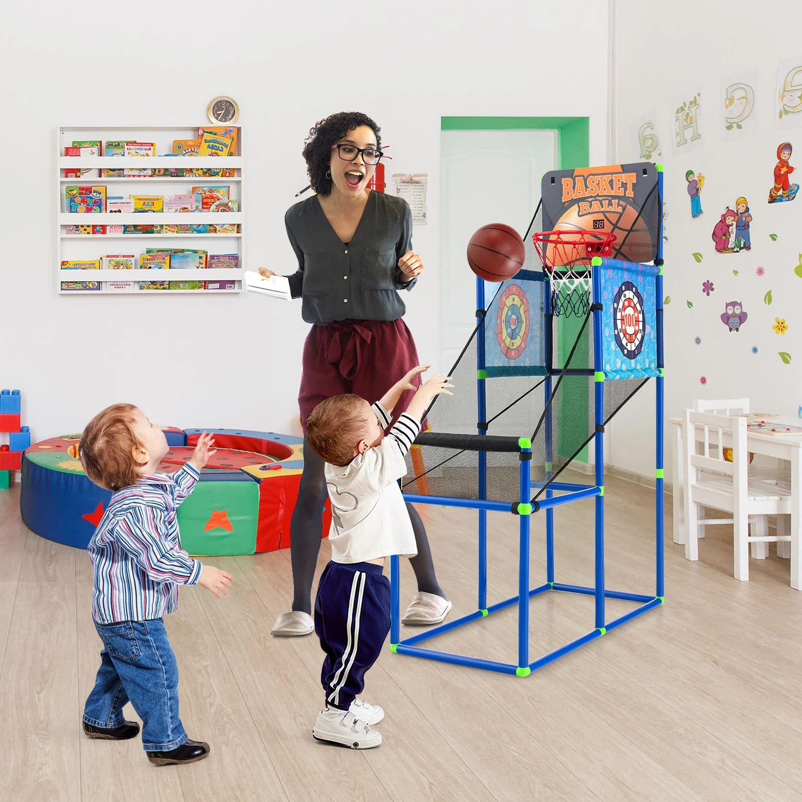 Kids Basketball Arcade Game, Electronic Scoreboard, Sound Effects - Image 2