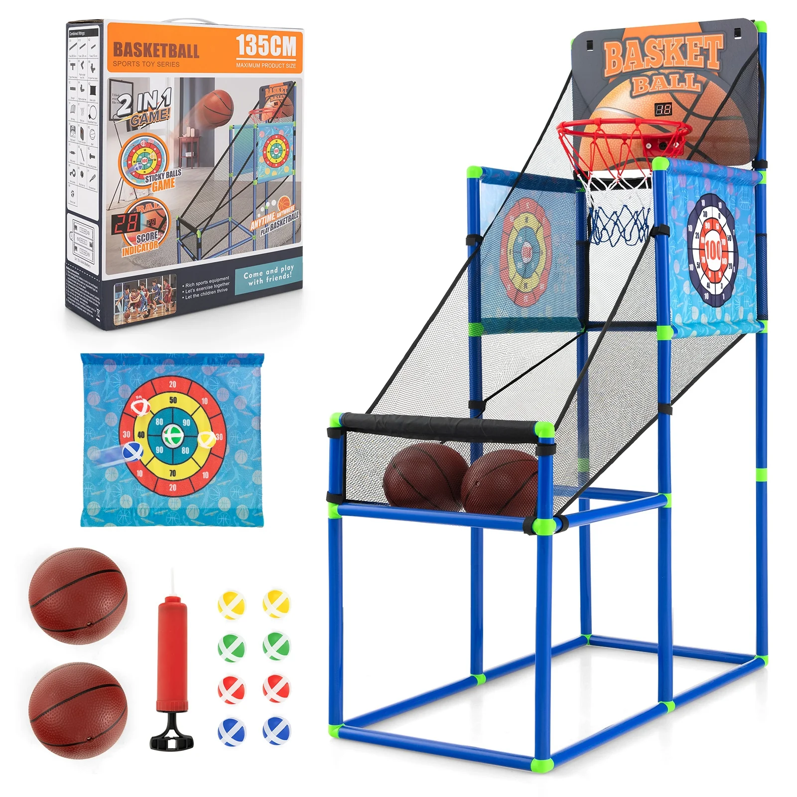 Kids Basketball Arcade Game, Electronic Scoreboard, Sound Effects - Image 3