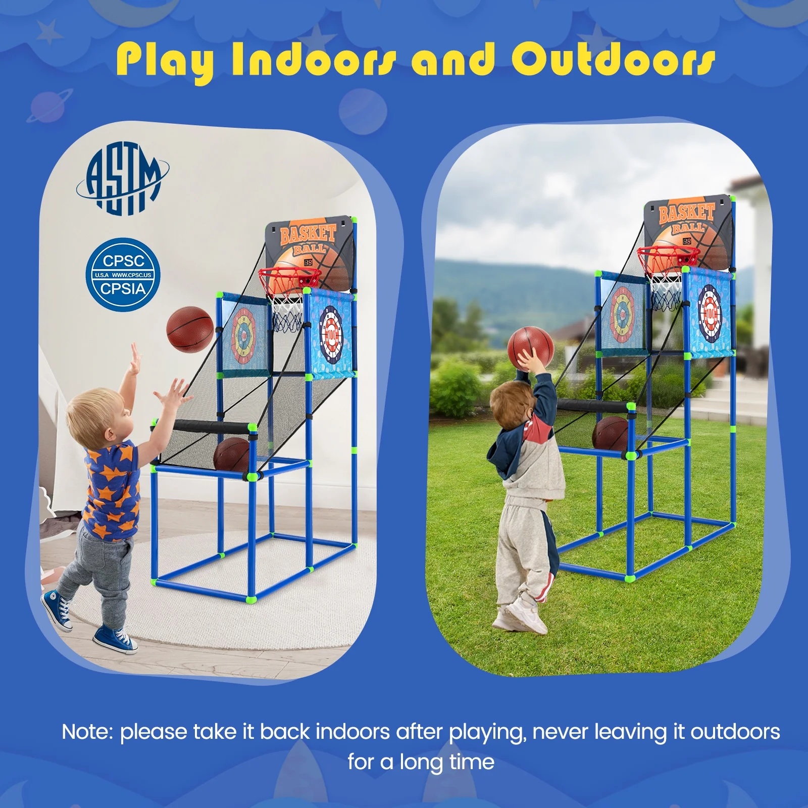 Kids Basketball Arcade Game, Electronic Scoreboard, Sound Effects - Image 8
