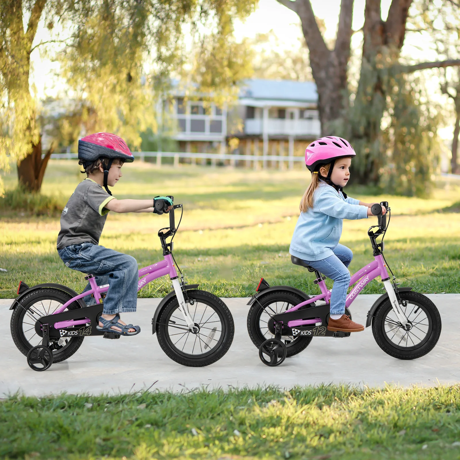 Kids Bike 12-Inch, Training Bicycle For 3-4 Years, Purple - Image 3